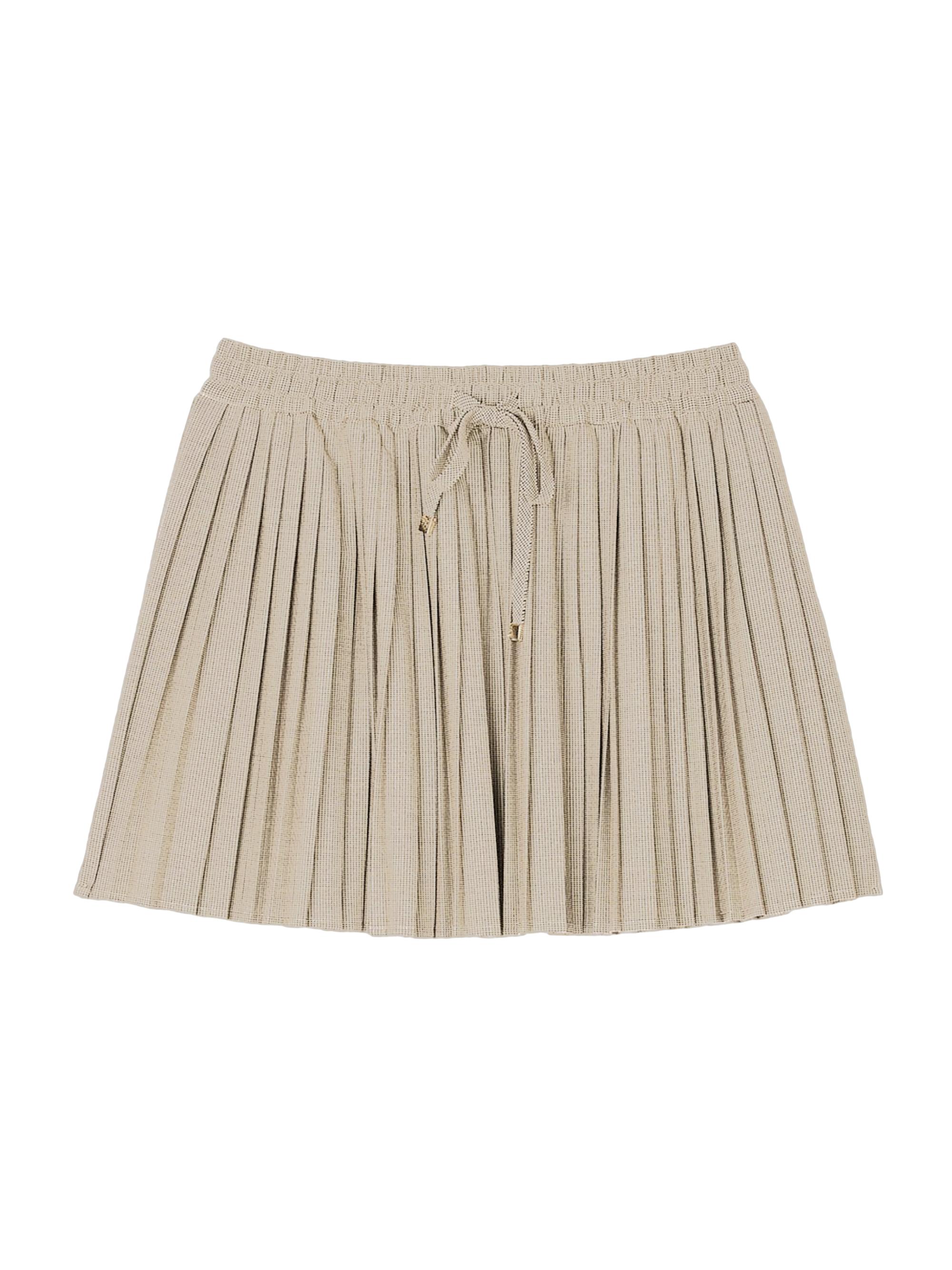 Sandro Women's Short Pleated Skirt - Camel