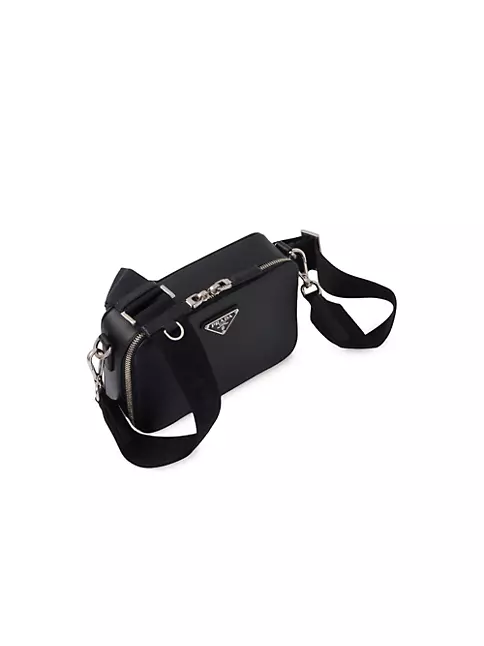 PRADA Saffiano Brique Crossbody Bag Black (Excellent Condition!)