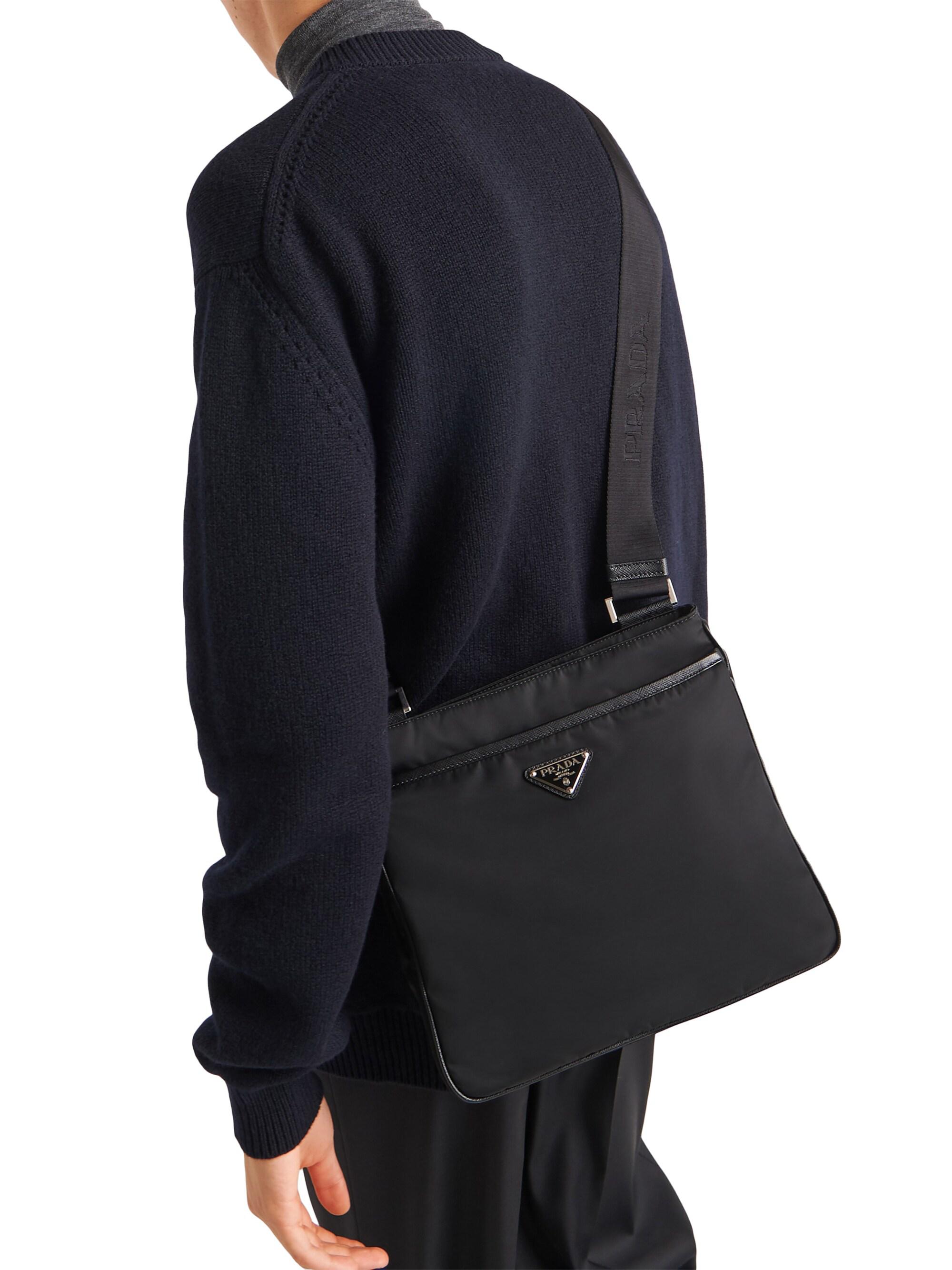 Prada Re-Nylon and Saffiano Shoulder Bag | Saks Fifth Avenue