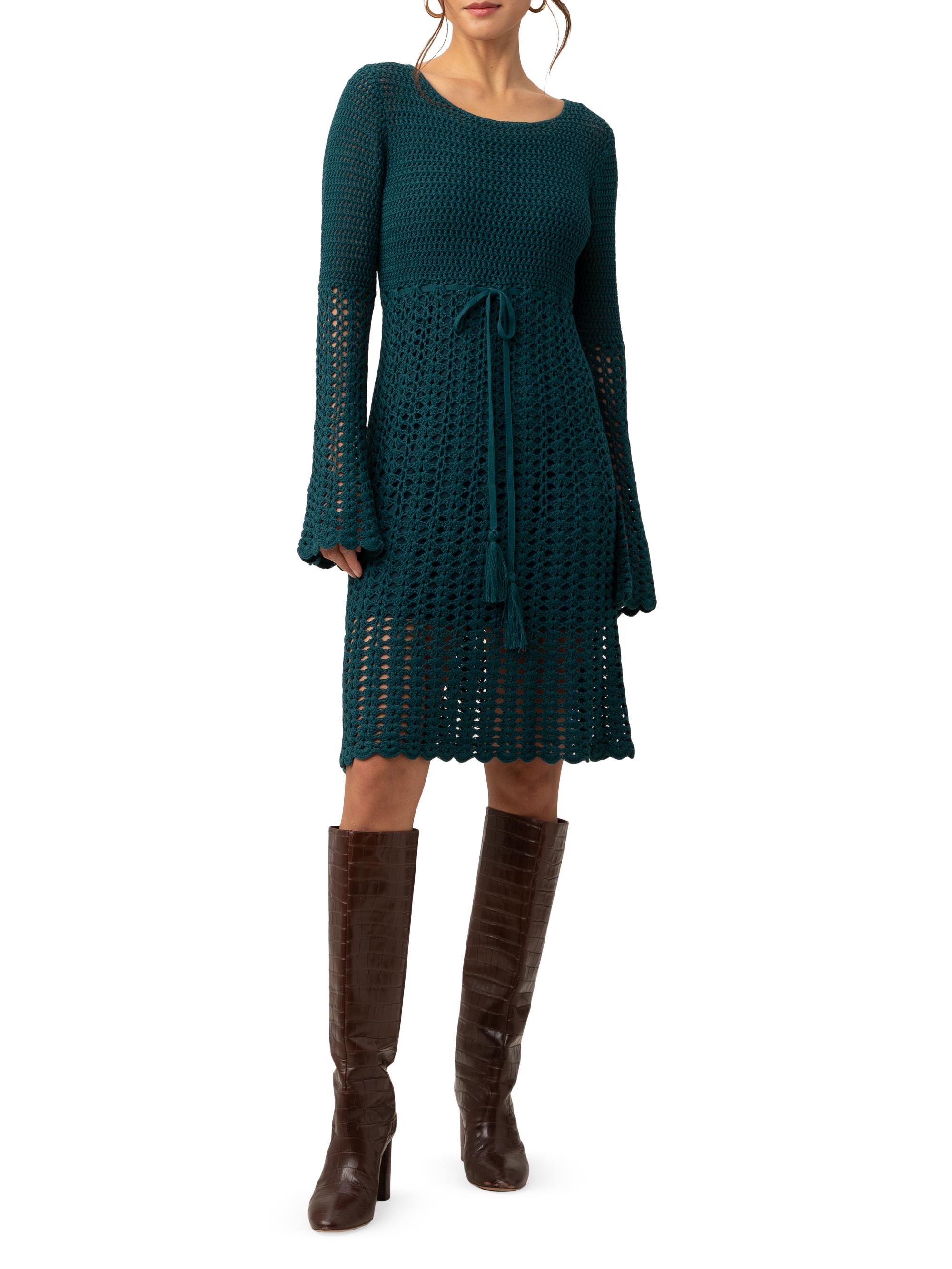 Trina Turk Women's Gloria Crocheted Minidress - Greenwich Green