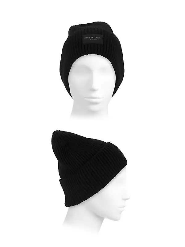 Simple Black & White Beanie - All About Ami