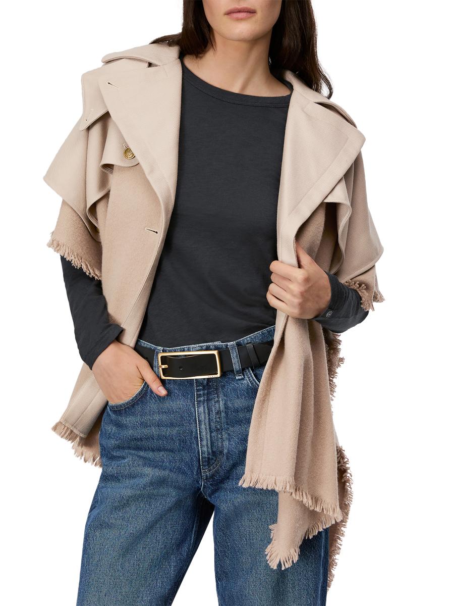 Ron Herman Racn Poncho IVORY ラクーンファー RHFR399GD - Heavy Cotton Rib Poncho – Los Angeles Apparel