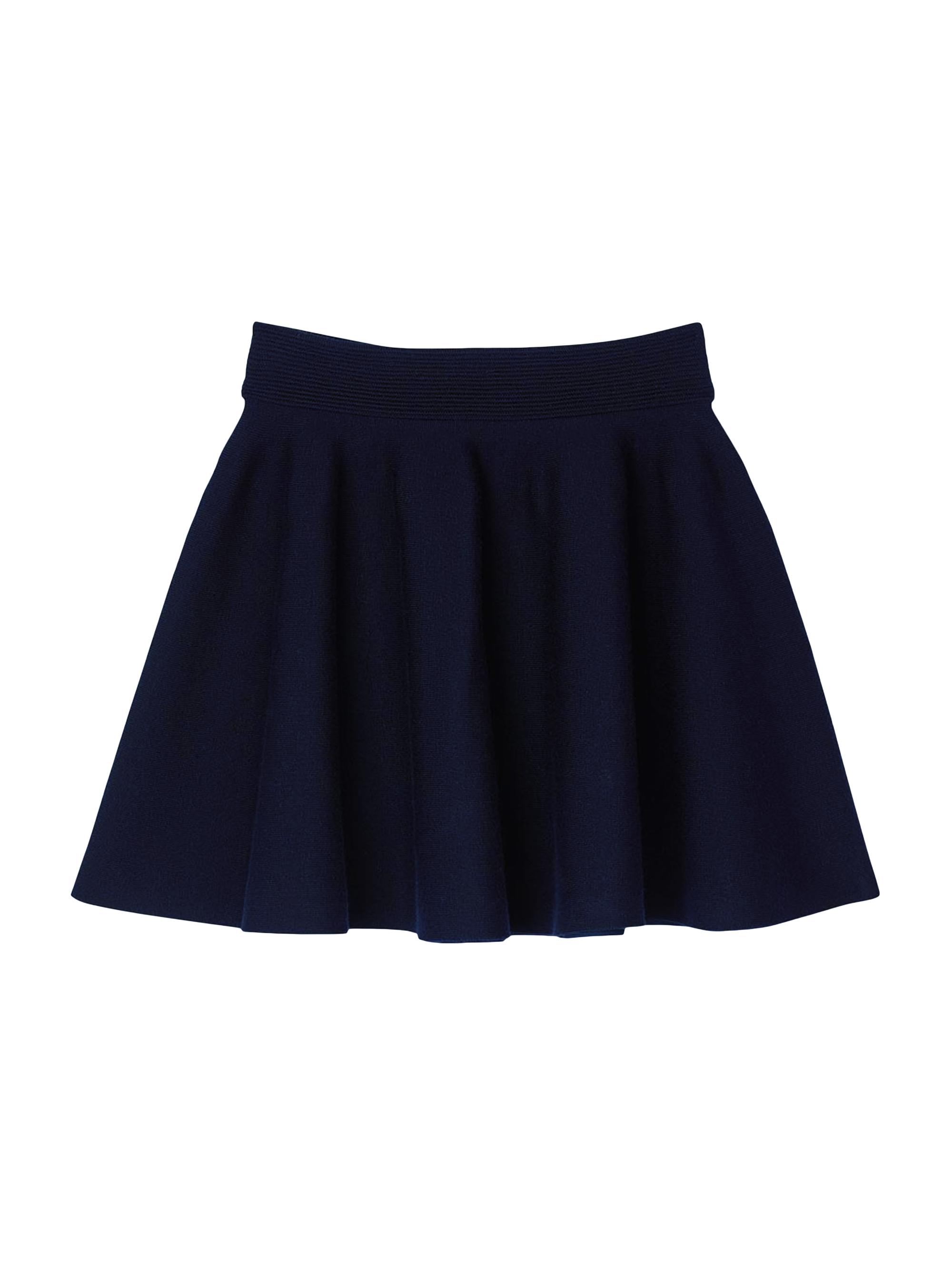 Sandro Women's Short Knit Skirt - Navy Blue