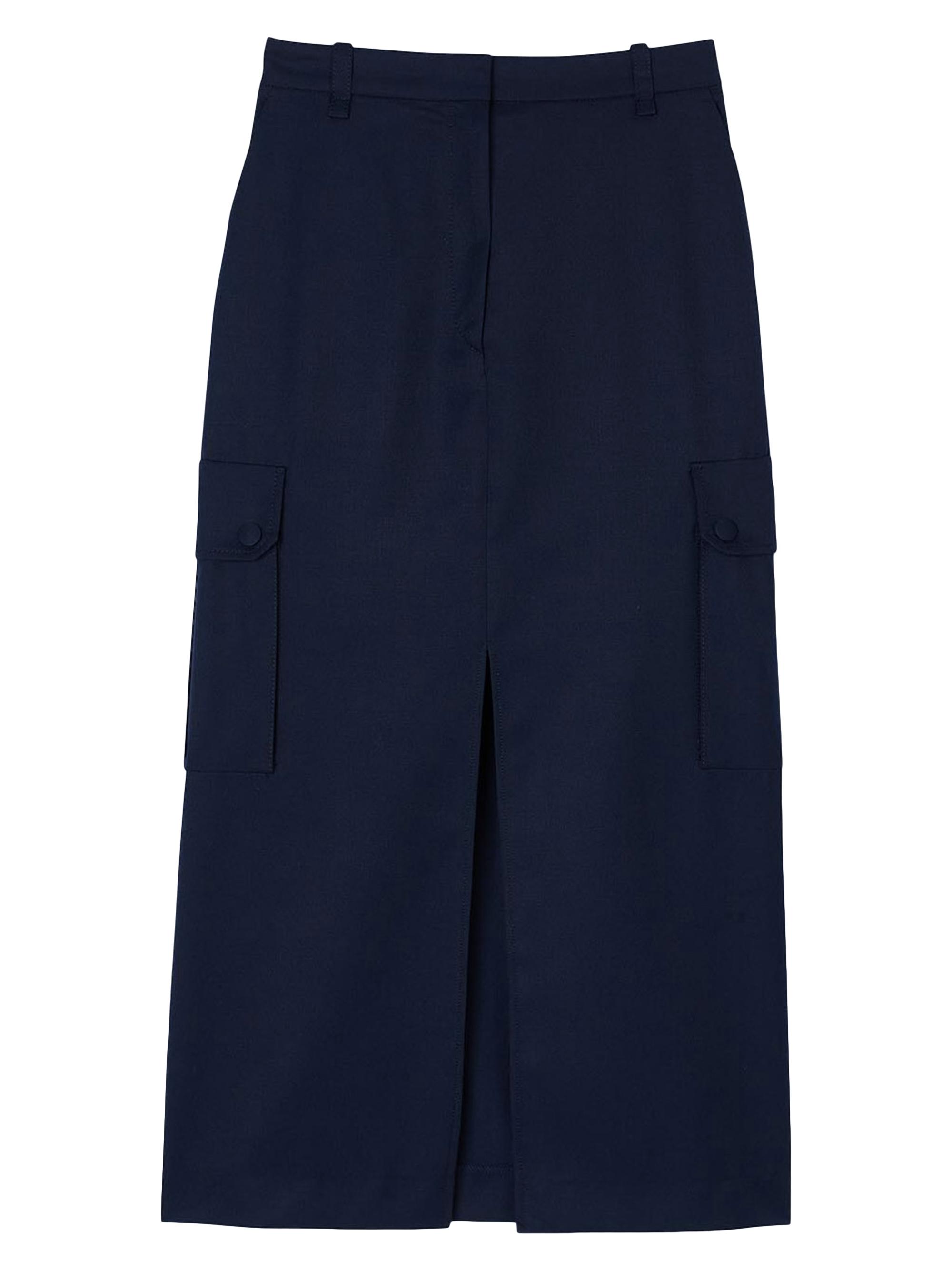 Sandro Women's Long Cargo Skirt - Navy Blue
