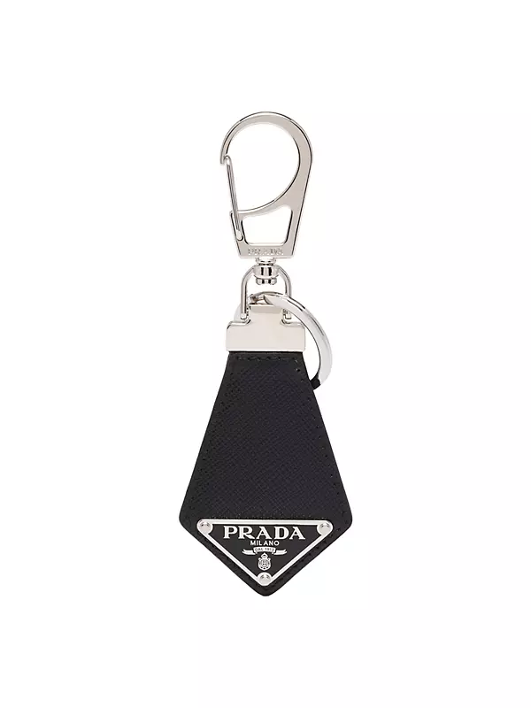 Saffiano Leather Keychain