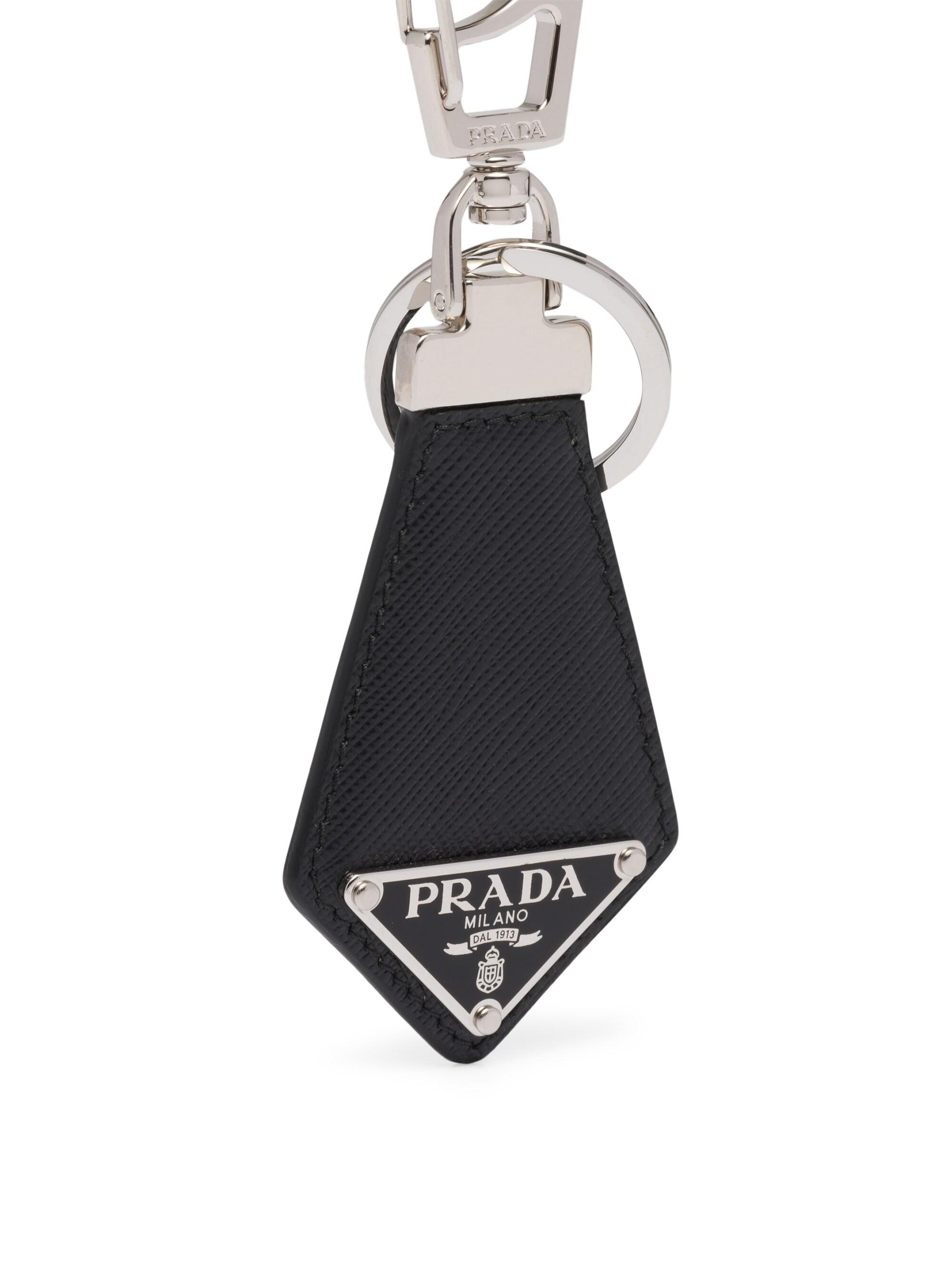 小物 2000s PRADA SPORTS key ring accessory NEW $440 PRADA RUNWAY Silver Tone Metal EYE w/ TEARDROPS