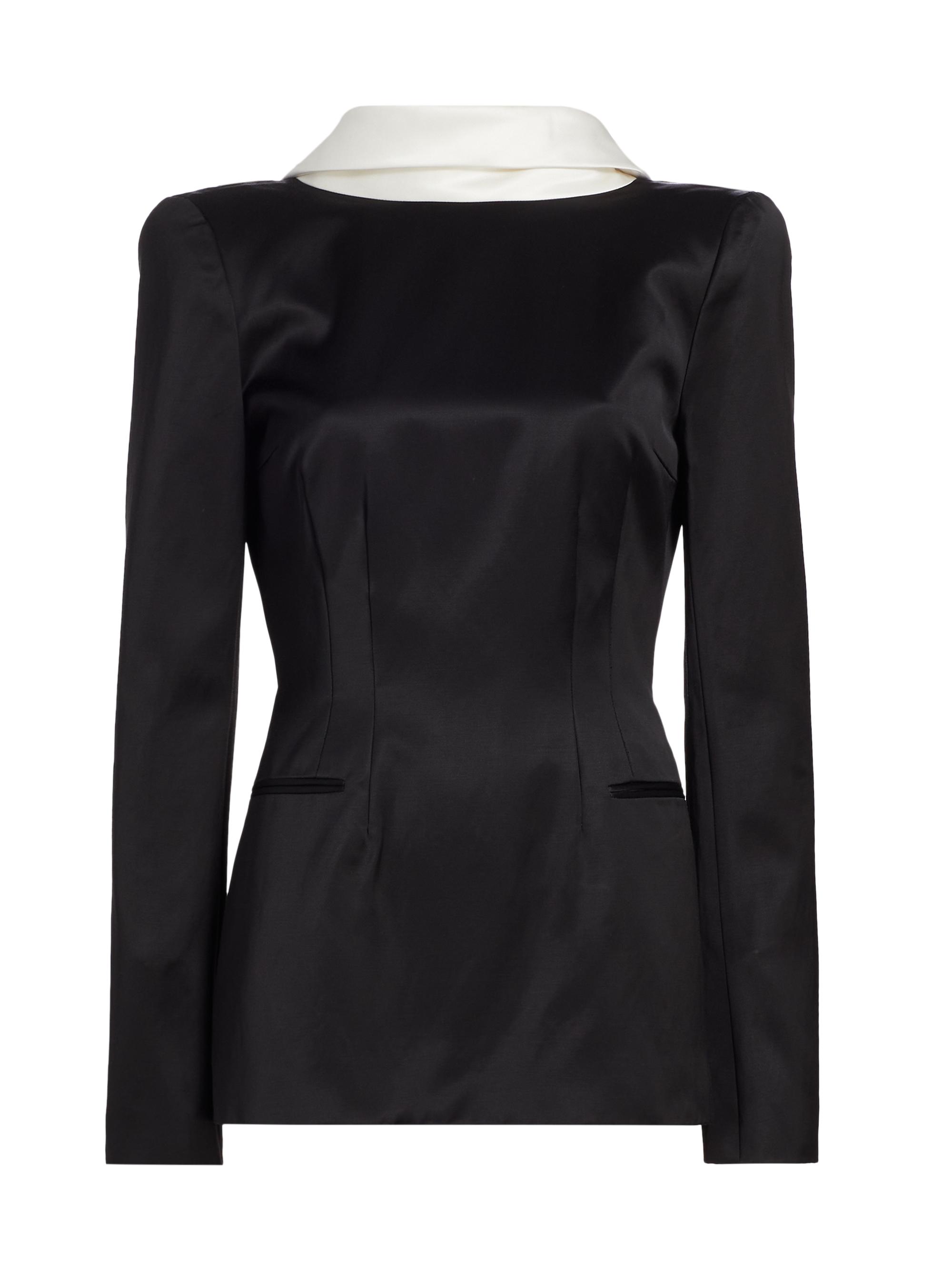 LaQuan Smith Women's Reverse Blazer Minidress - Black