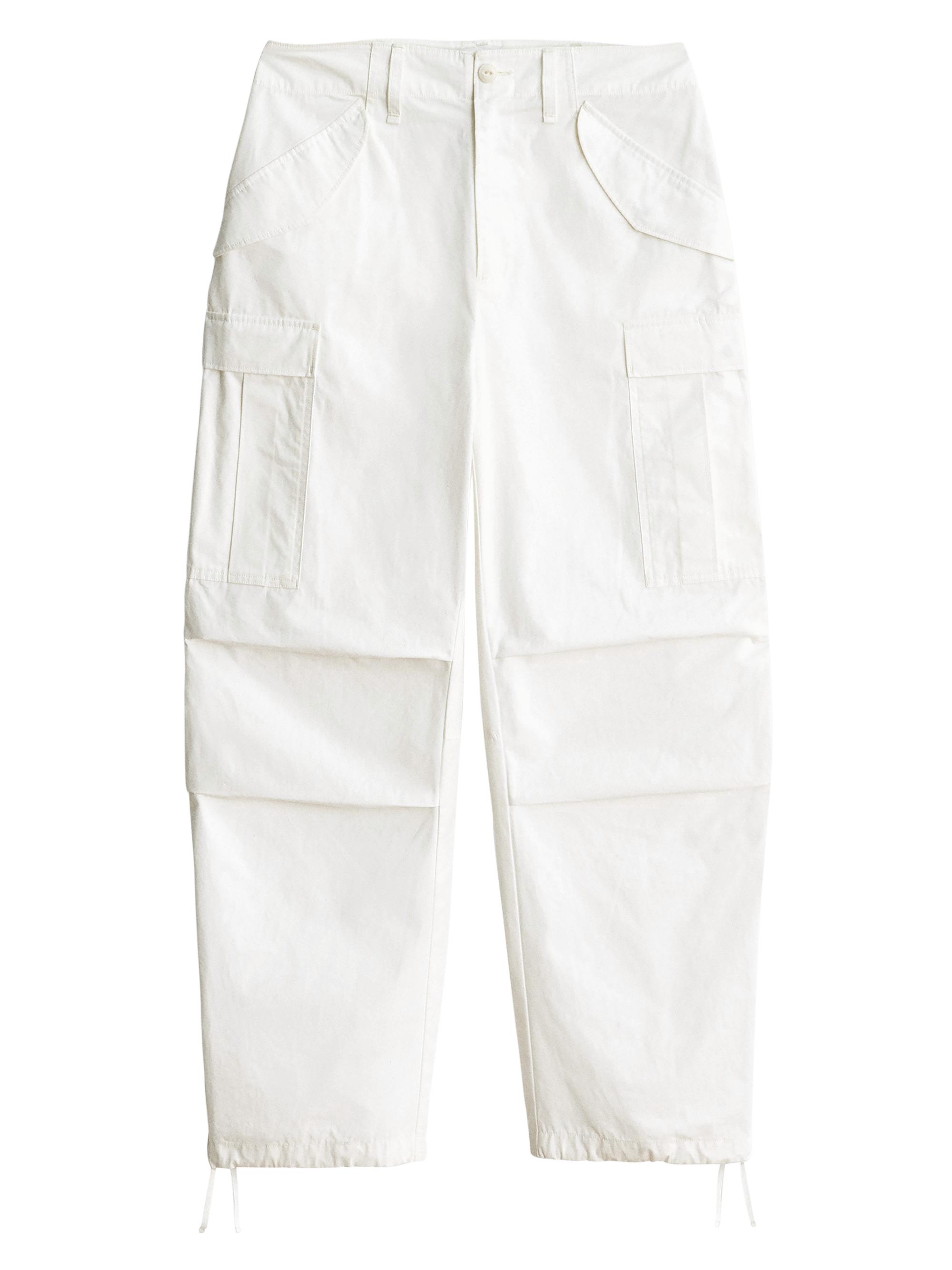 rag & bone Women's Porter Ruched Cargo Pants - White