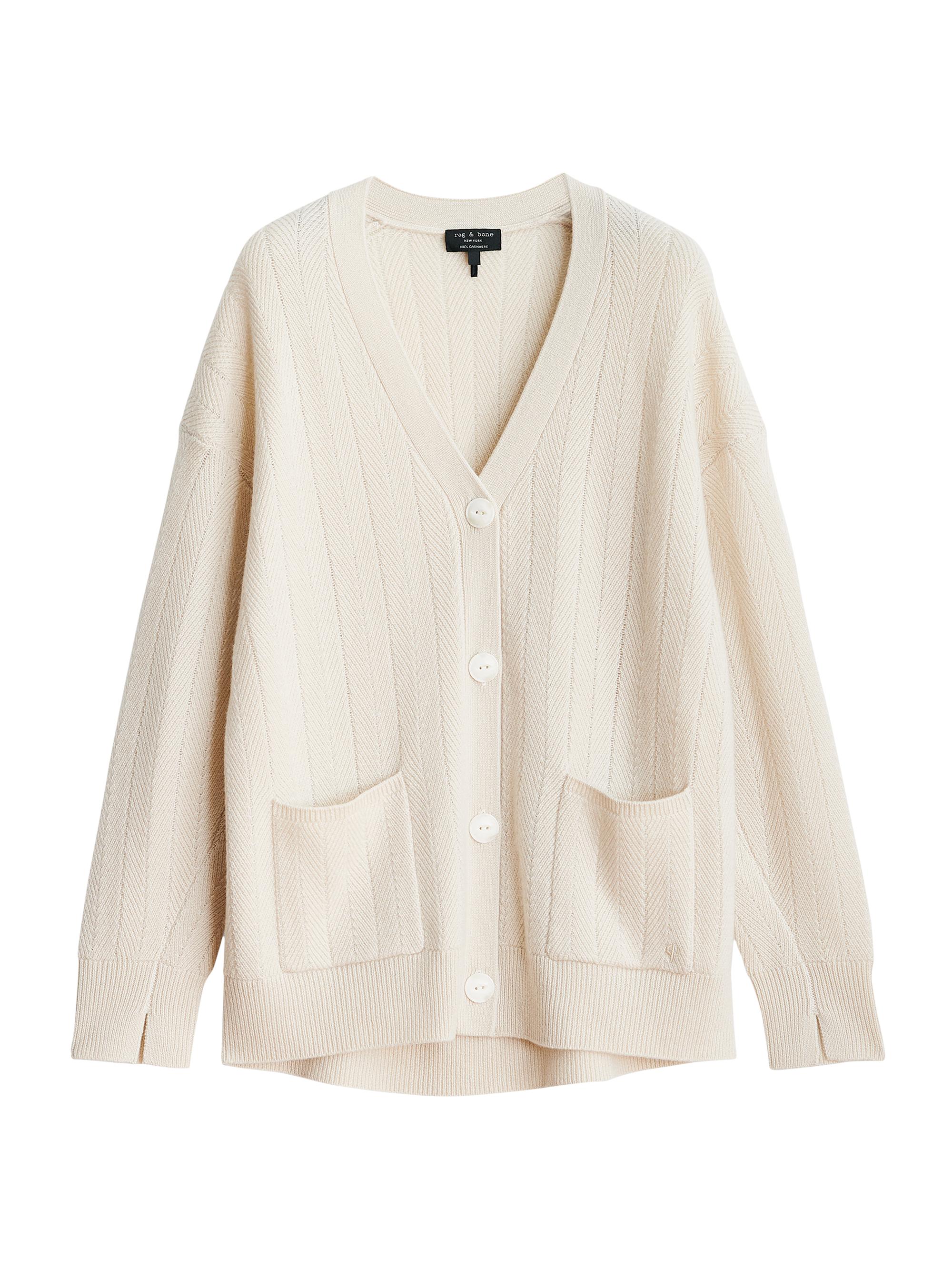 rag & bone Women's Durham Herringbone Cardigan -