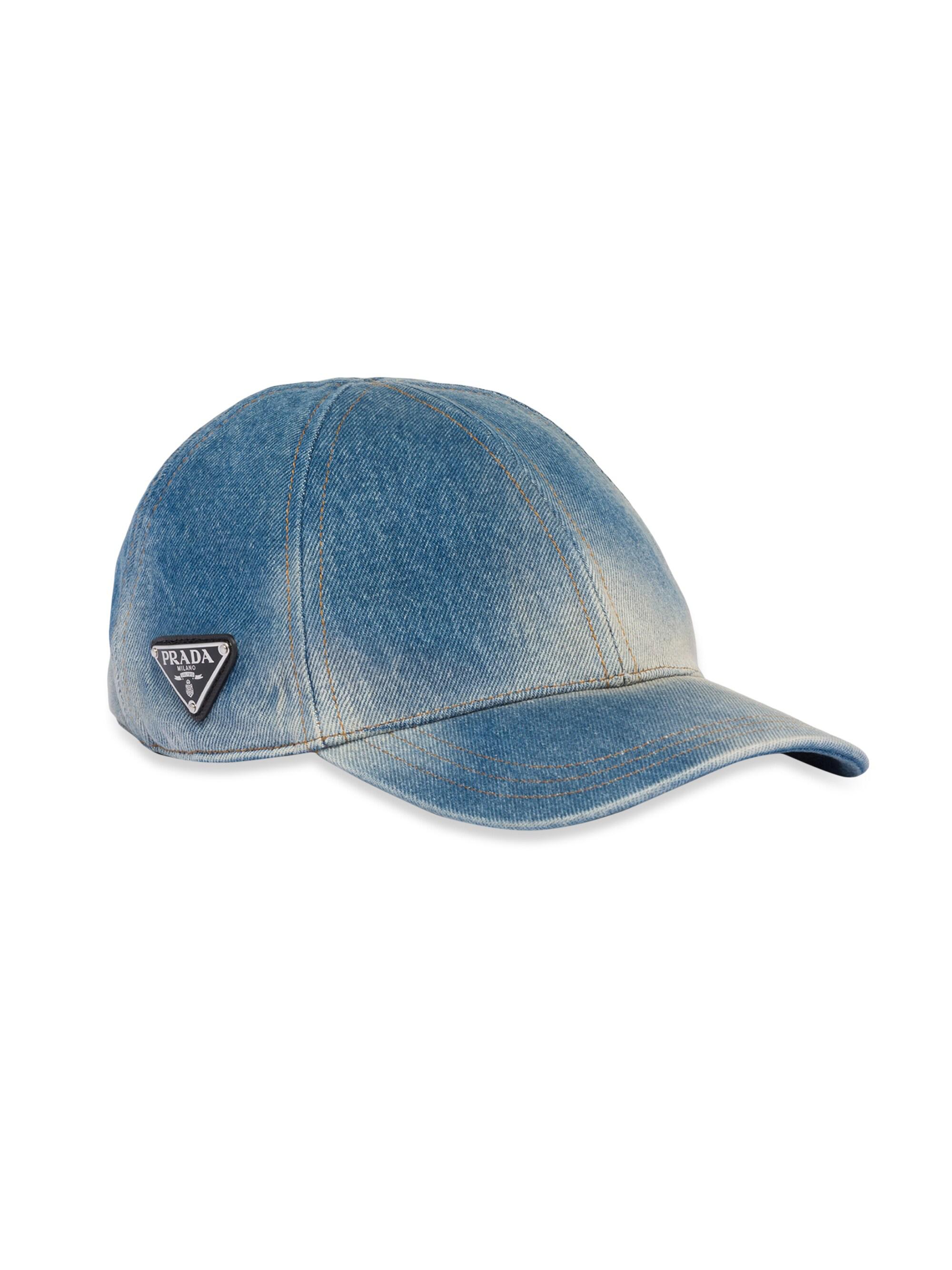 Prada Men's Denim Baseball Cap - Blue
