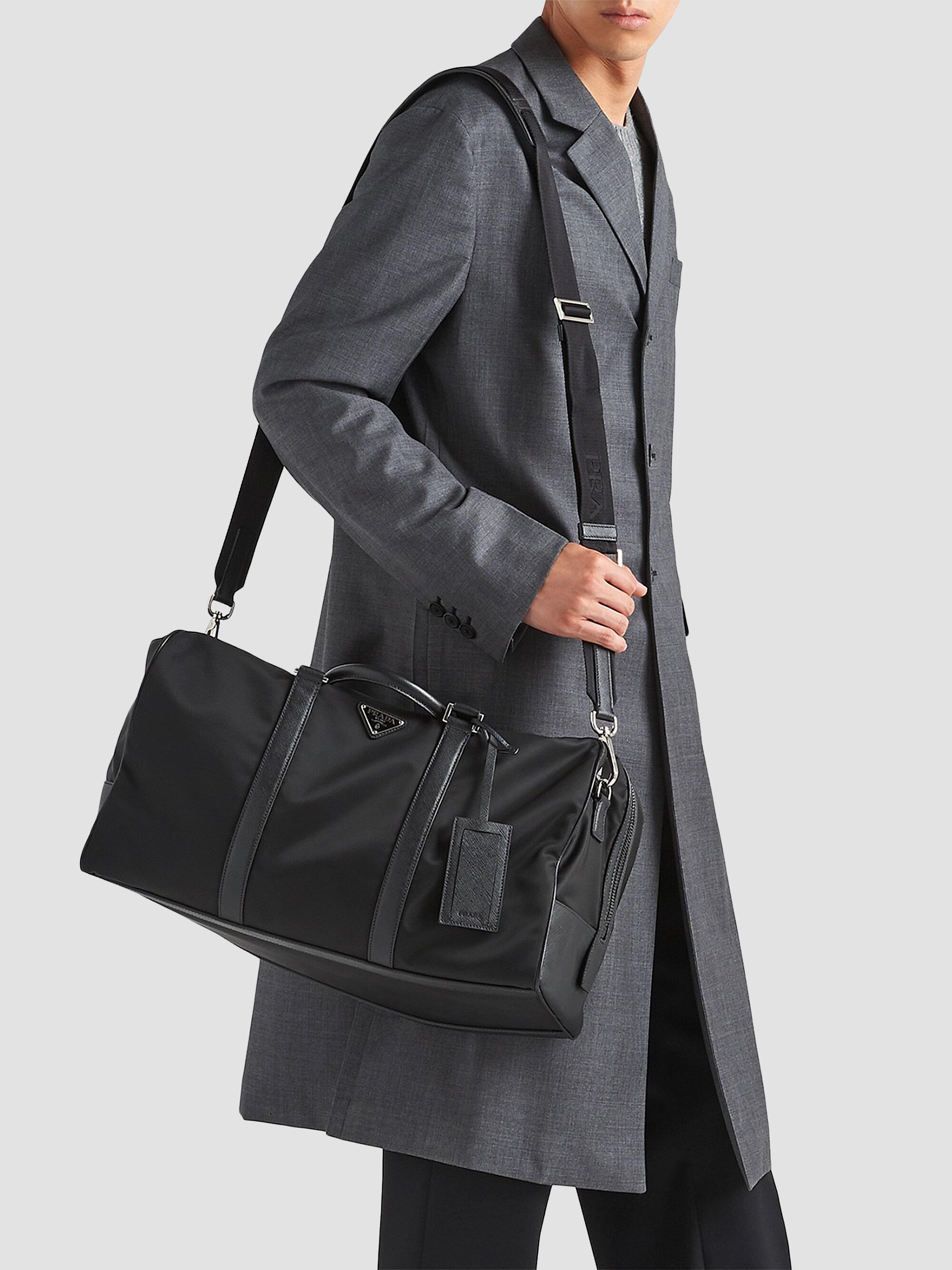 Prada Re-Nylon and Saffiano Leather Duffel Bag | Saks Fifth Avenue