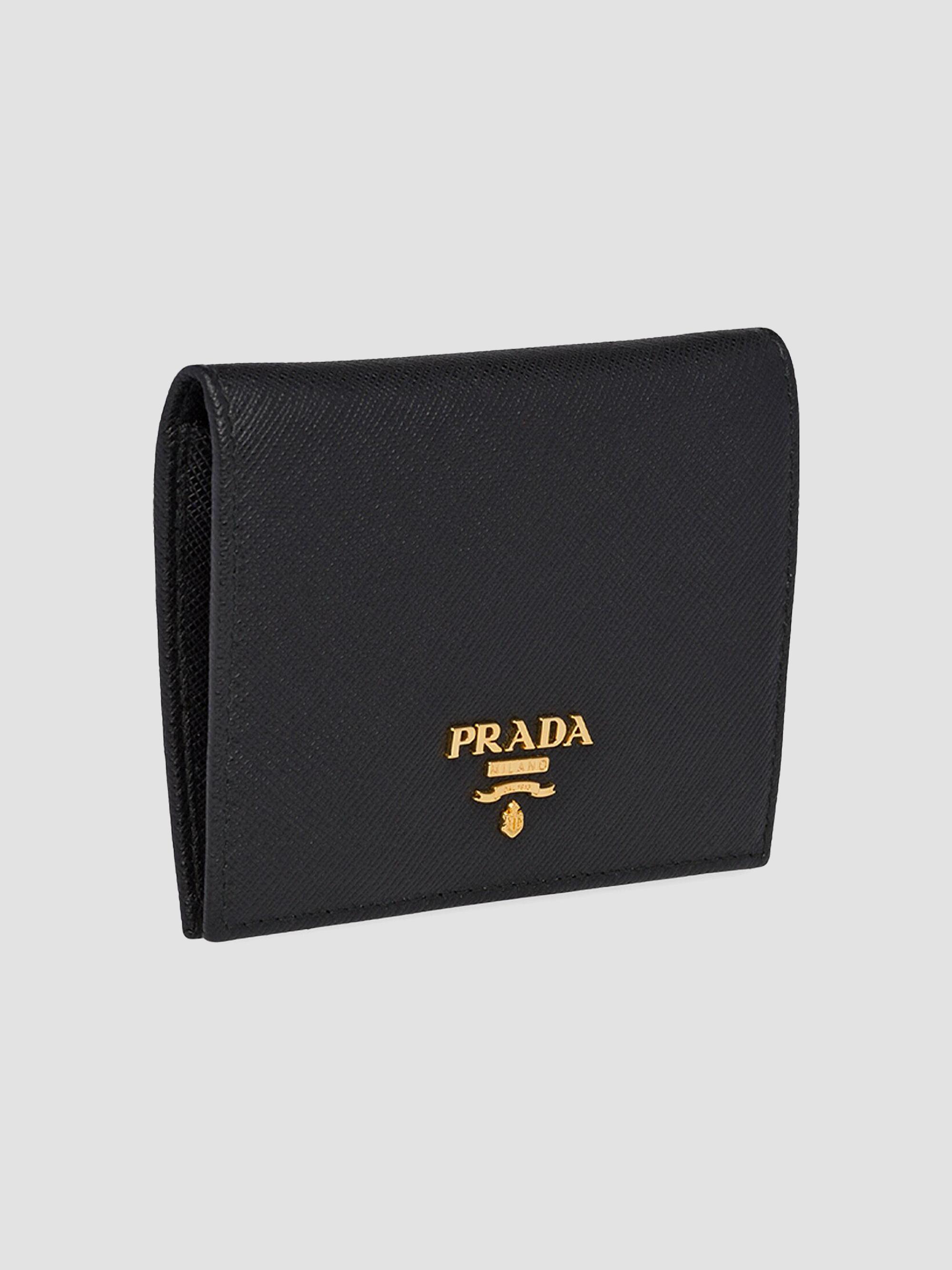 Prada Women's  Saffiano Leather Wallet - Black | Thumbnail 3