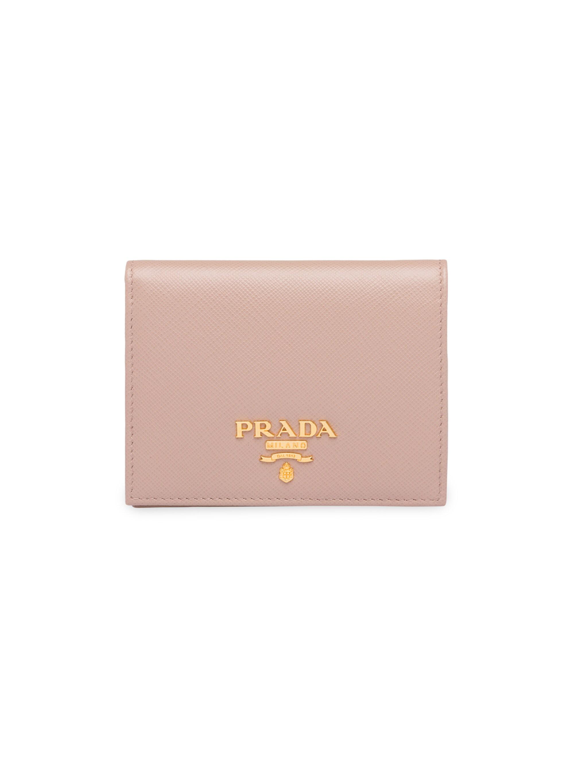 Prada Women's  Saffiano Leather Wallet - Pink