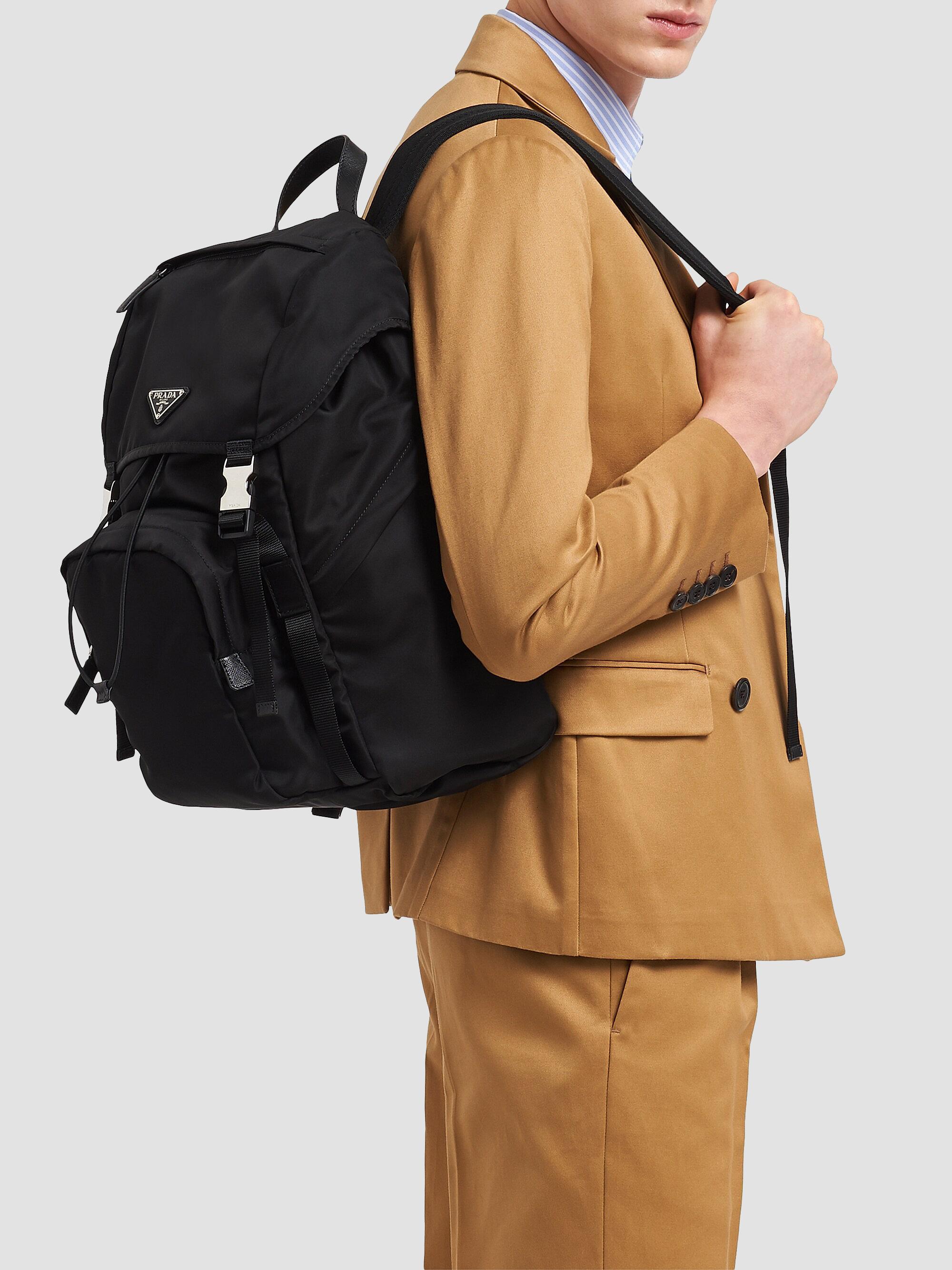 Prada Re-Nylon and Saffiano Leather Backpack | Saks Fifth Avenue display picture 1