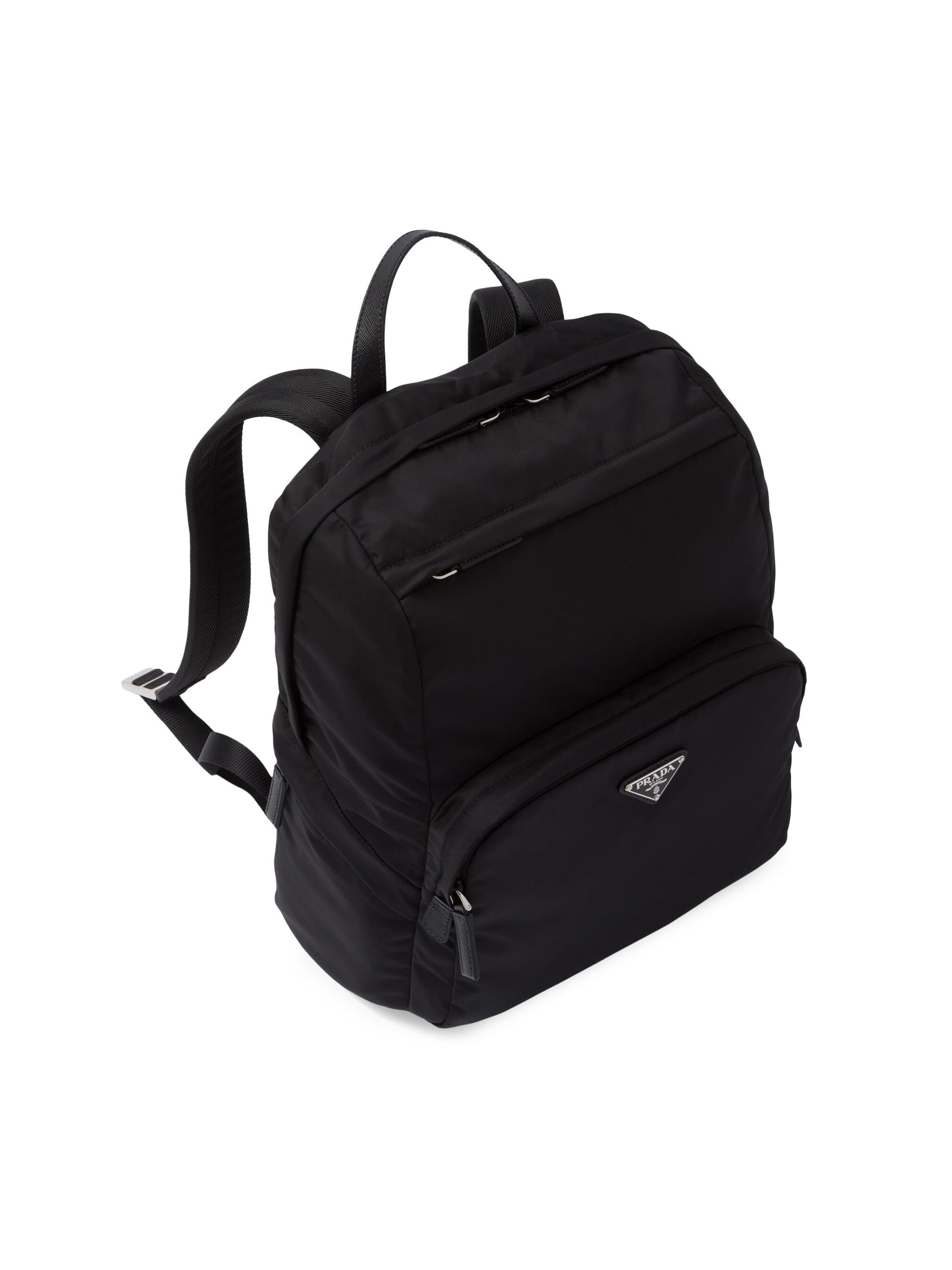 Prada Re-Nylon and Saffiano Leather Backpack | Saks Fifth Avenue