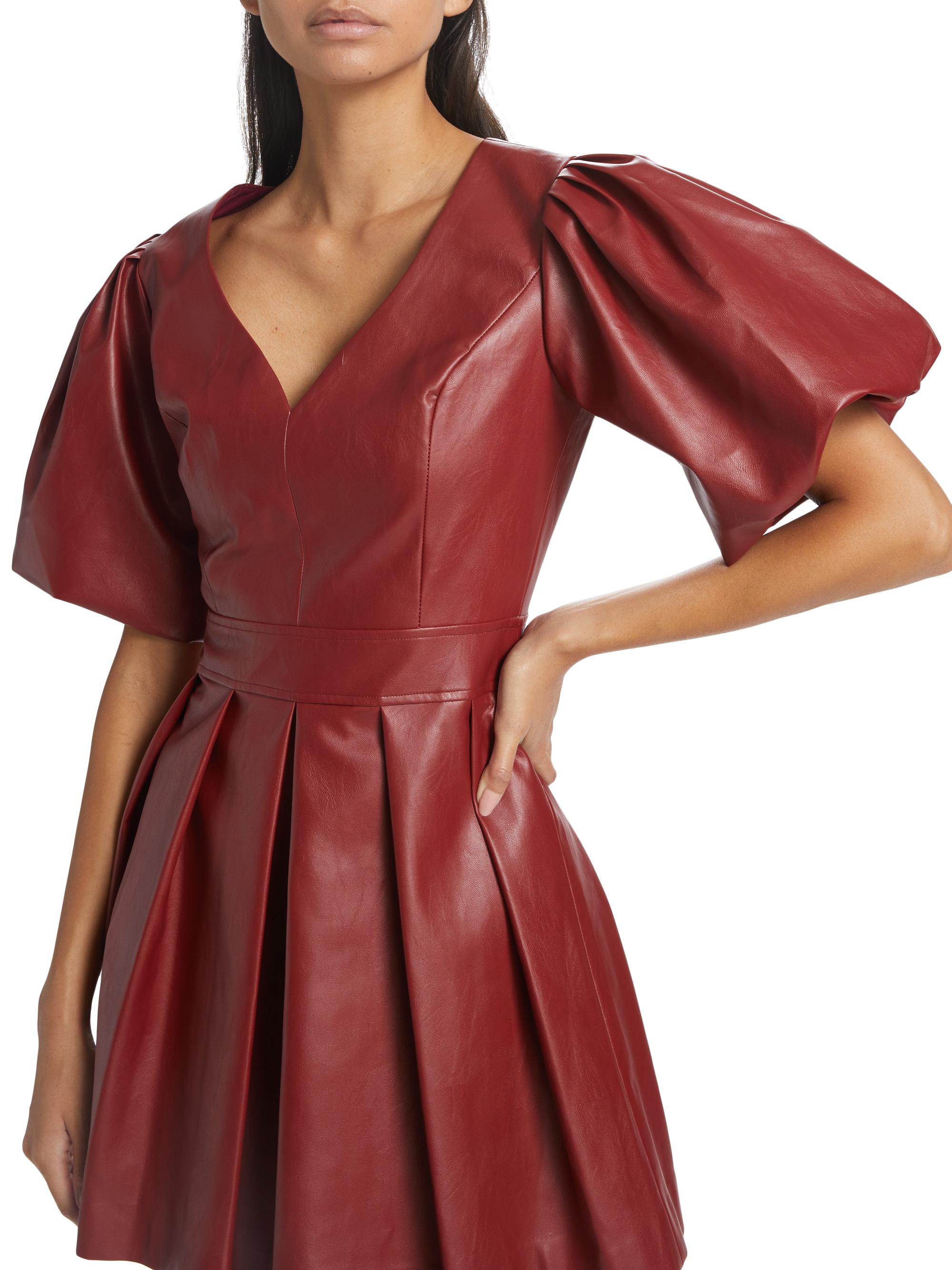 knee length dresses for ladies As by DF Mrs. Smith Stretch Leather Dress main image 0