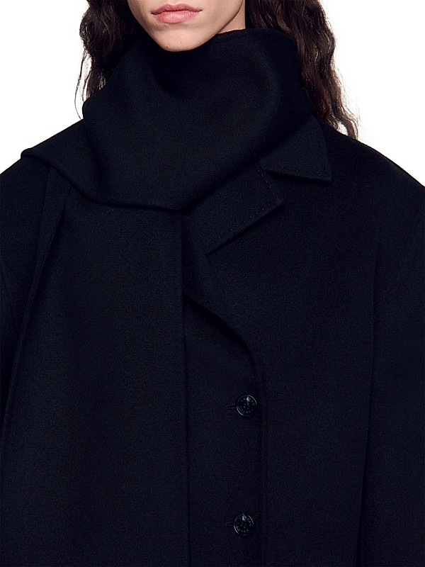 Shop Sandro Oversized Wool Coat | Saks Fifth Avenue Shop Sandro Oversized Wool Coat | Saks Fifth Avenue