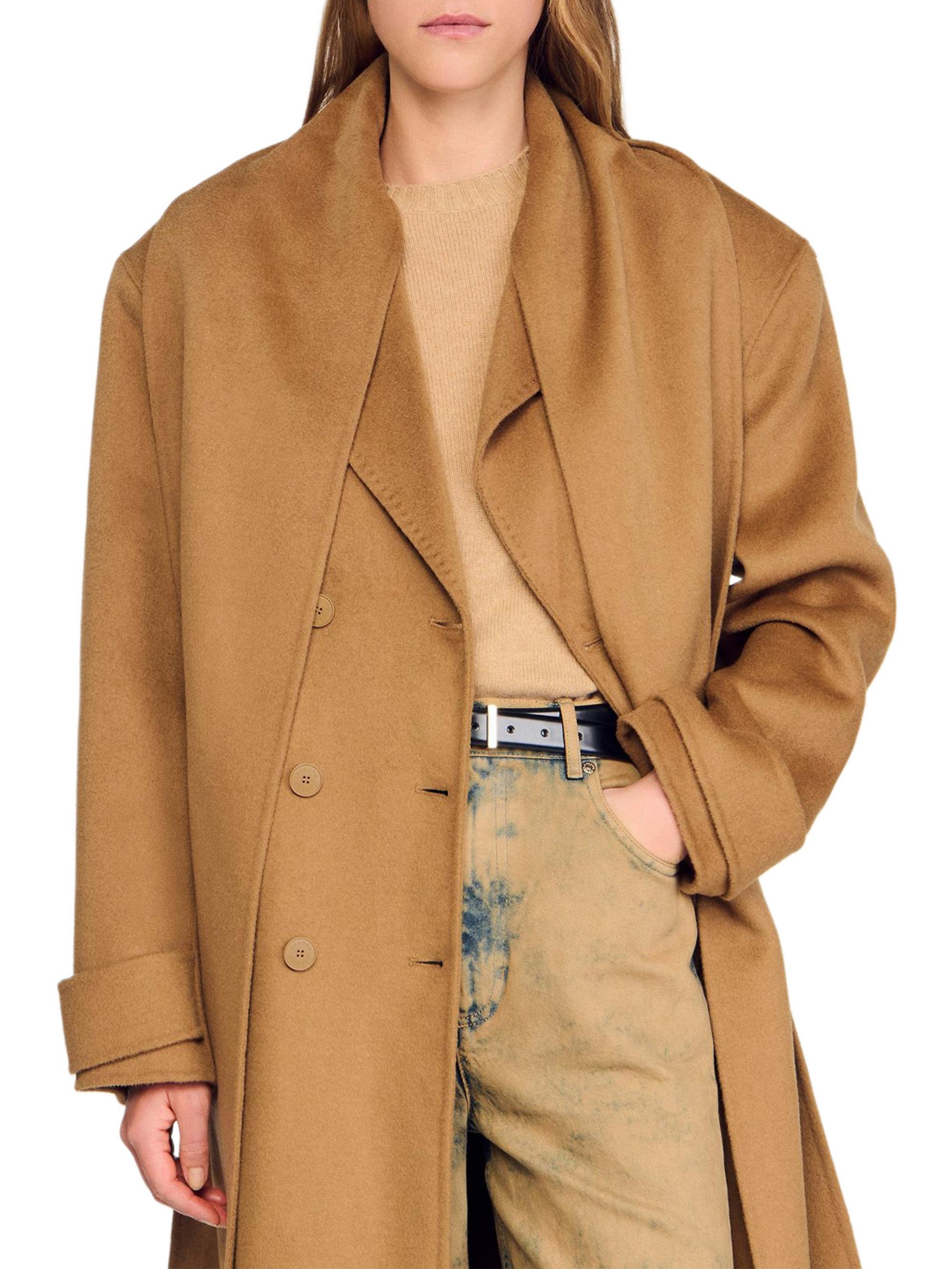 Sandro Oversized Wool Coat | Saks Fifth Avenue
