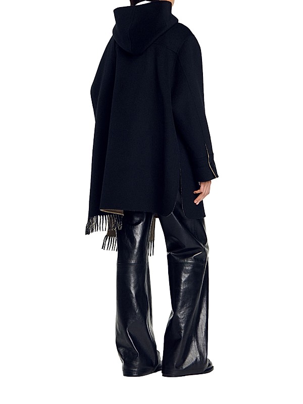 Shop Sandro Wool Coat with Scarf | Saks Fifth Avenue Shop Sandro Wool Coat with Scarf | Saks Fifth Avenue