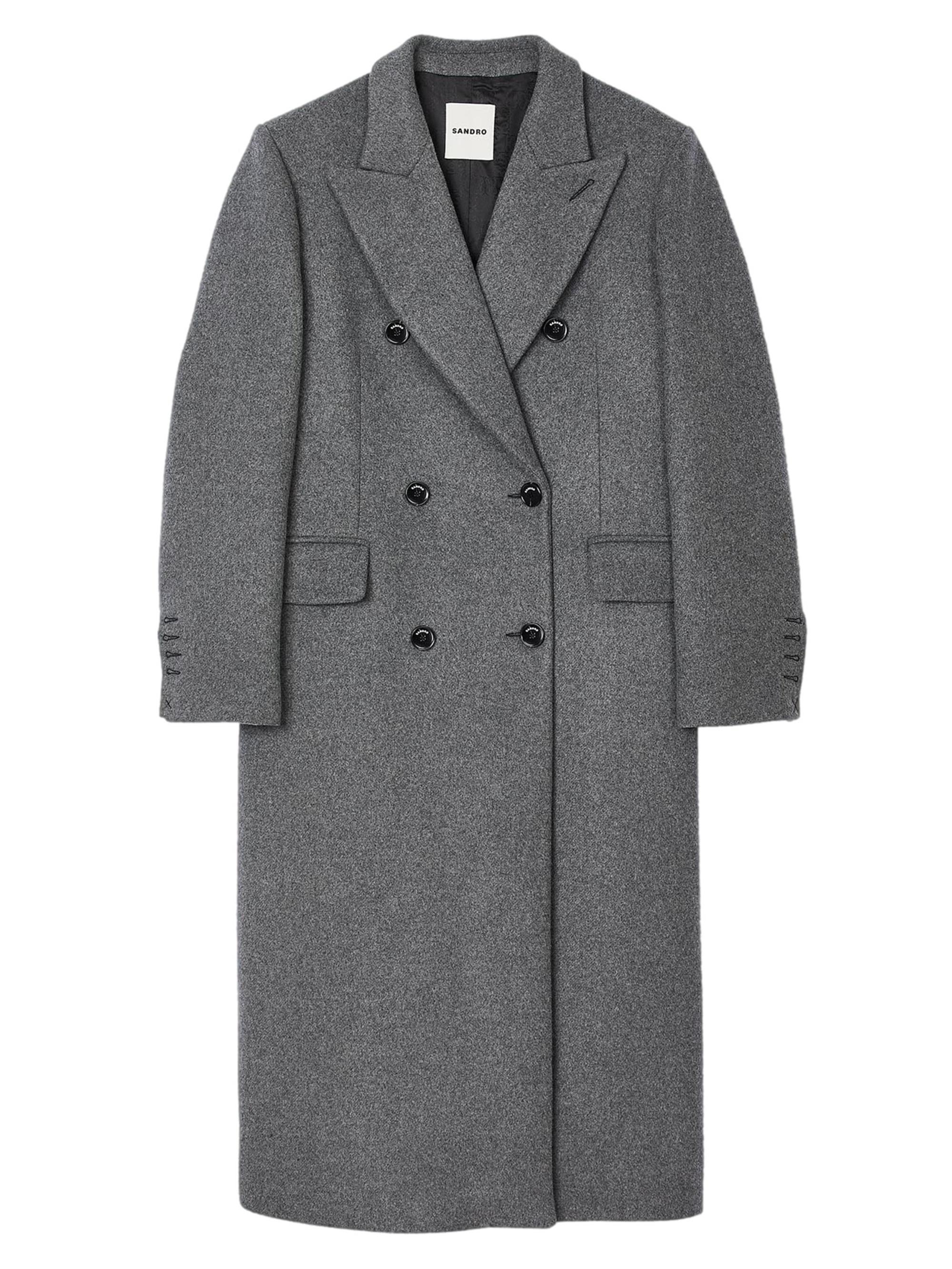 Sandro Women's Long Coat - Grey