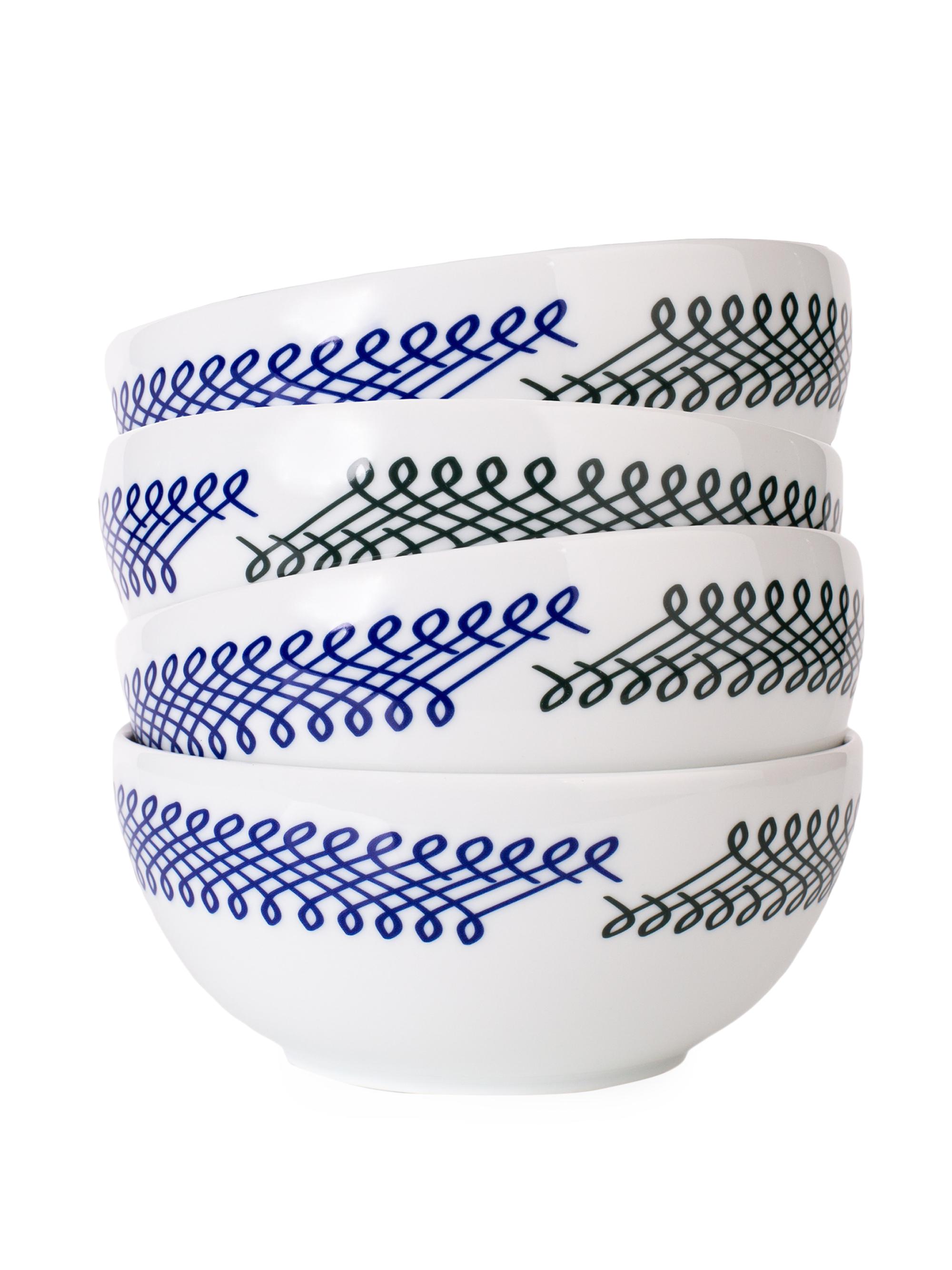 Misette Ribbon 4-Piece Cereal Bowl Set - Ribbon