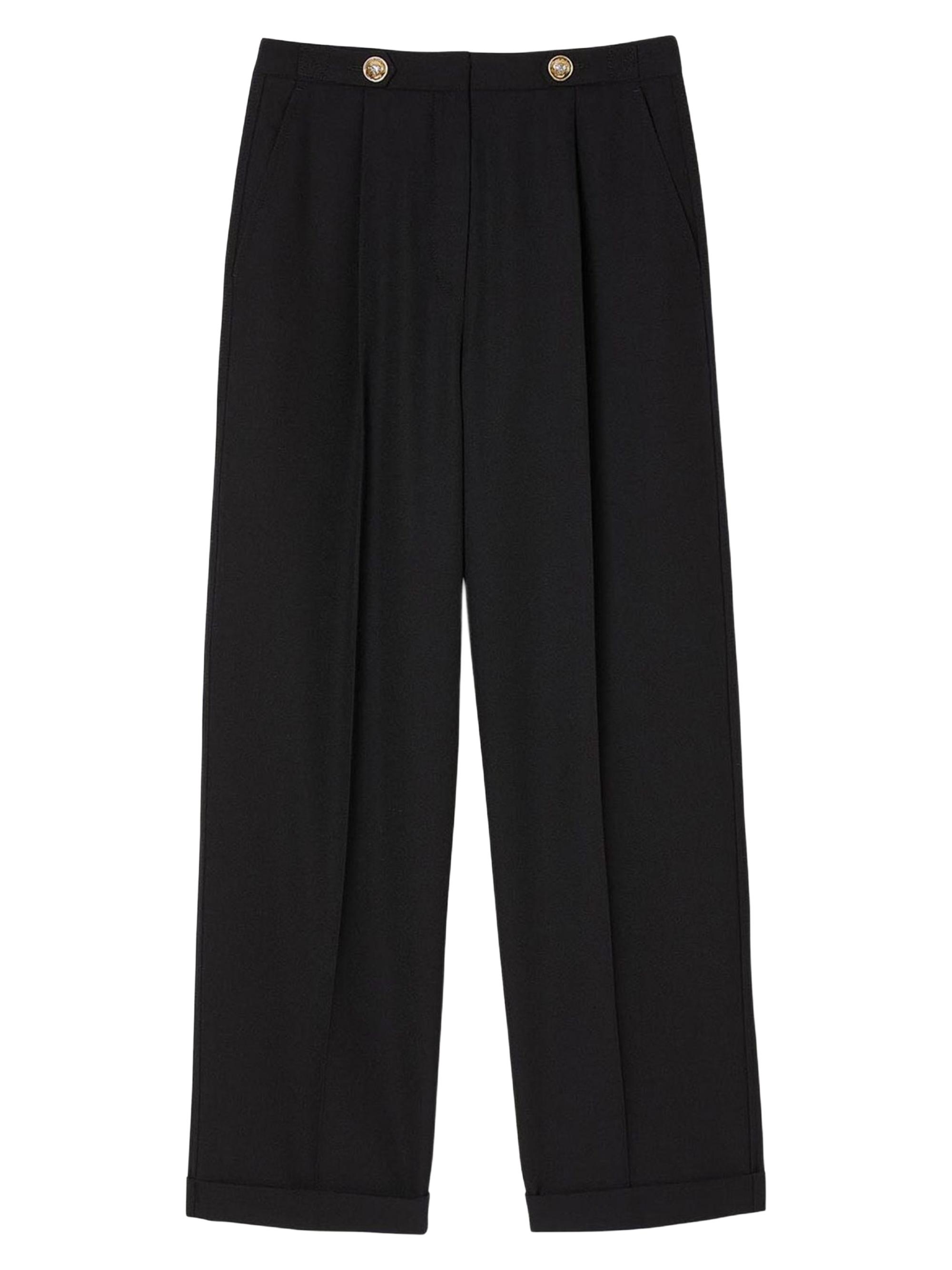 Sandro Women's Straight-Leg Trousers - Black