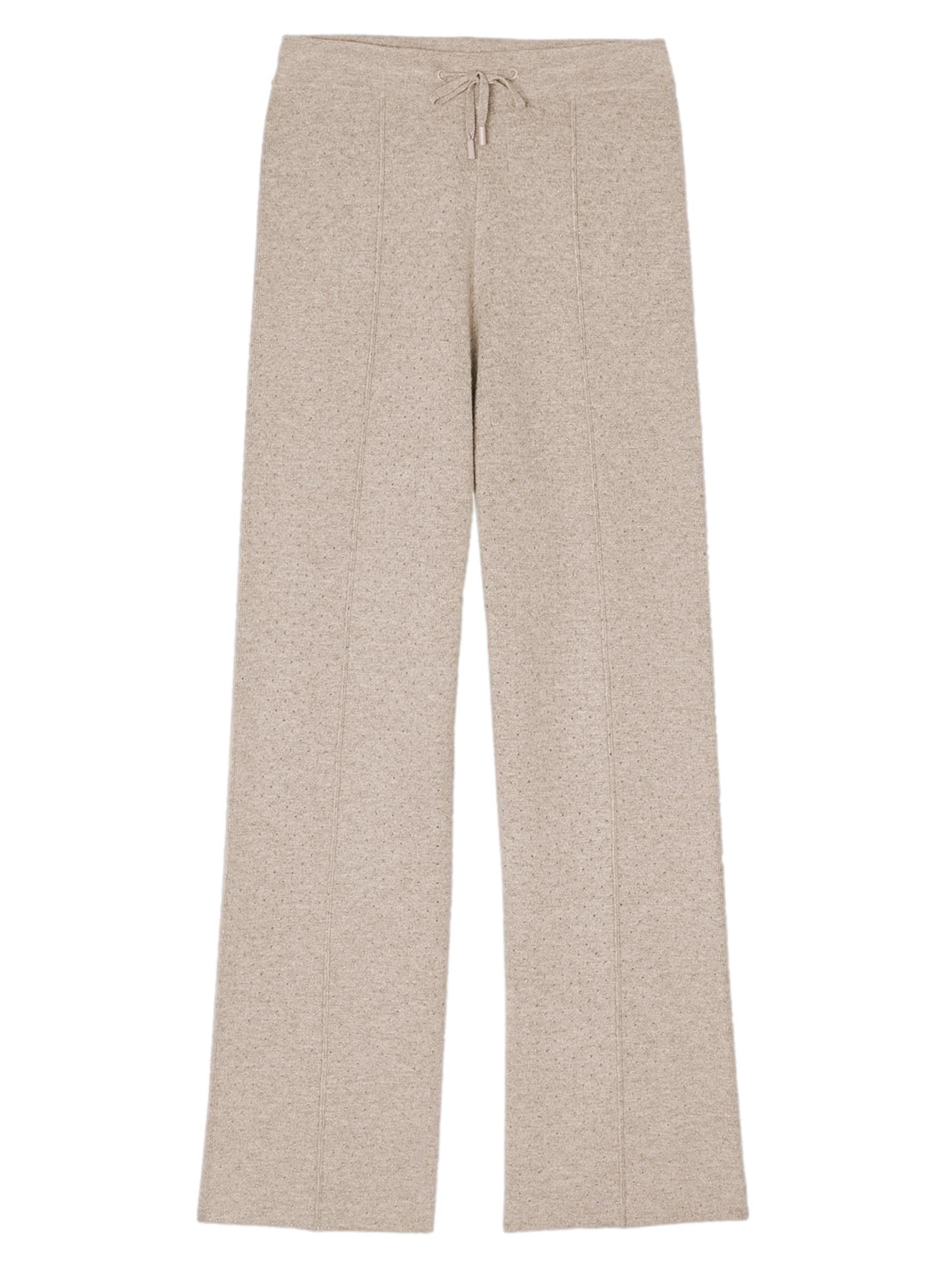 Sandro Women's Knit Rhinestone Covered Trousers - Charcoal Grey