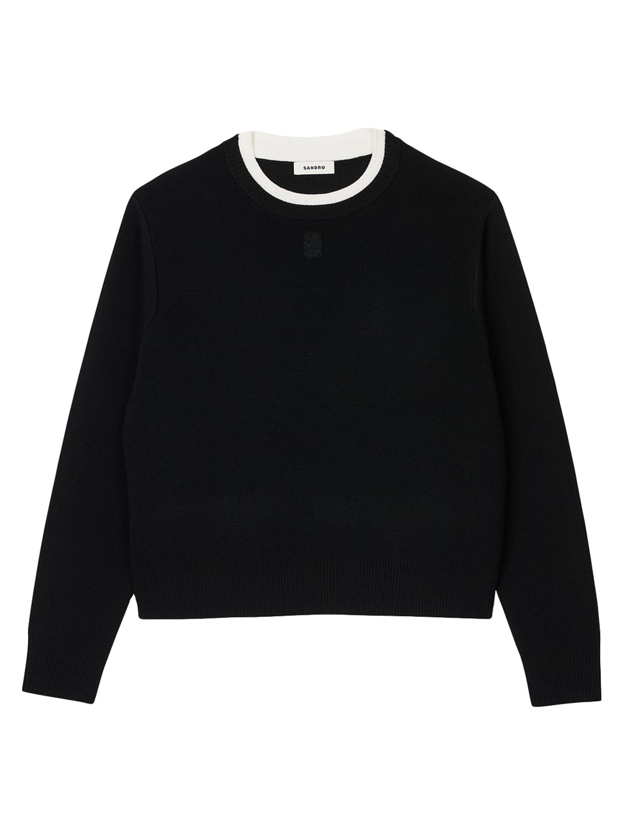Sandro Women's Wool Blend Jumper - Black