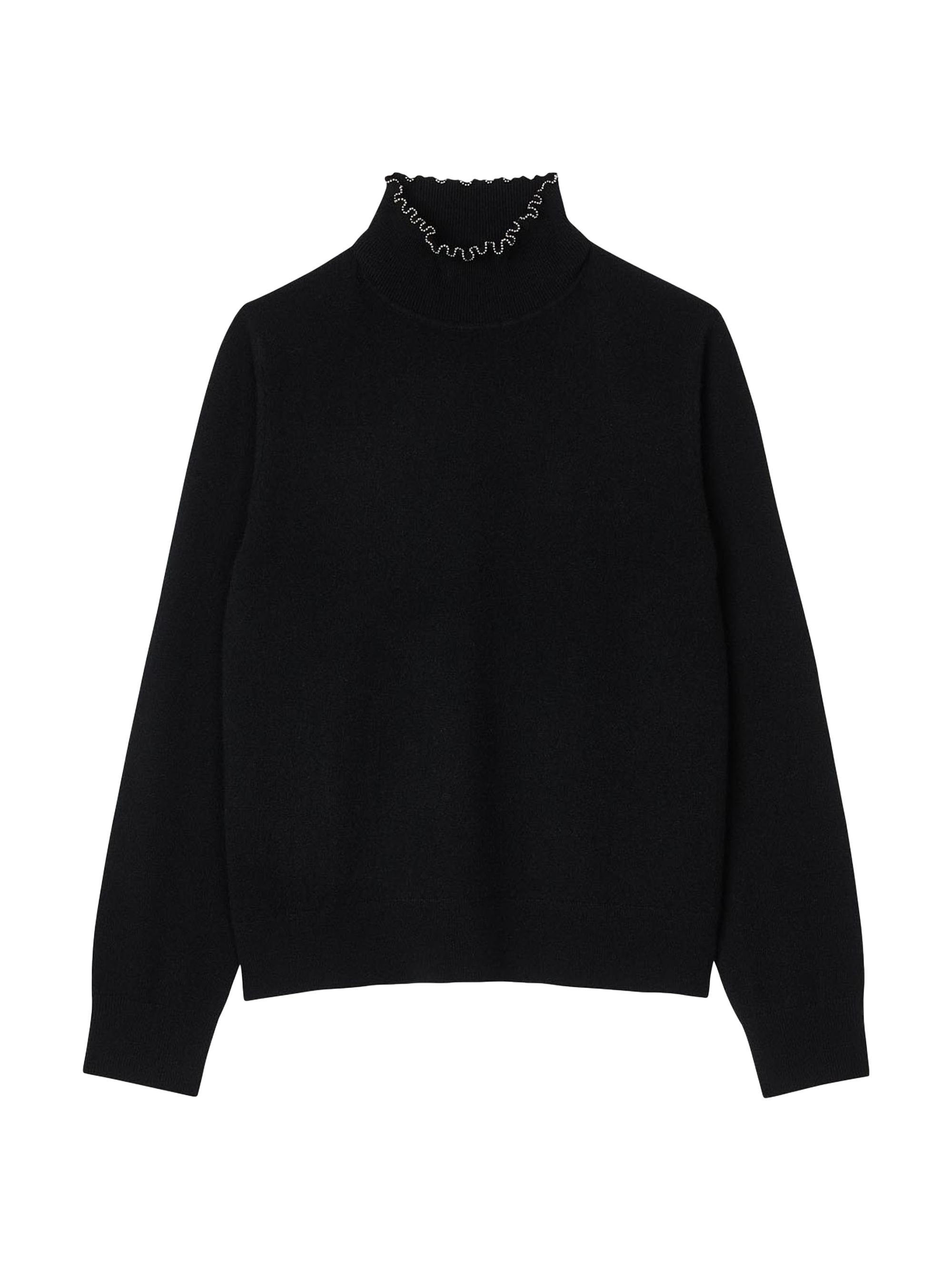 Sandro Women's Wool and Cashmere Jumper - Black