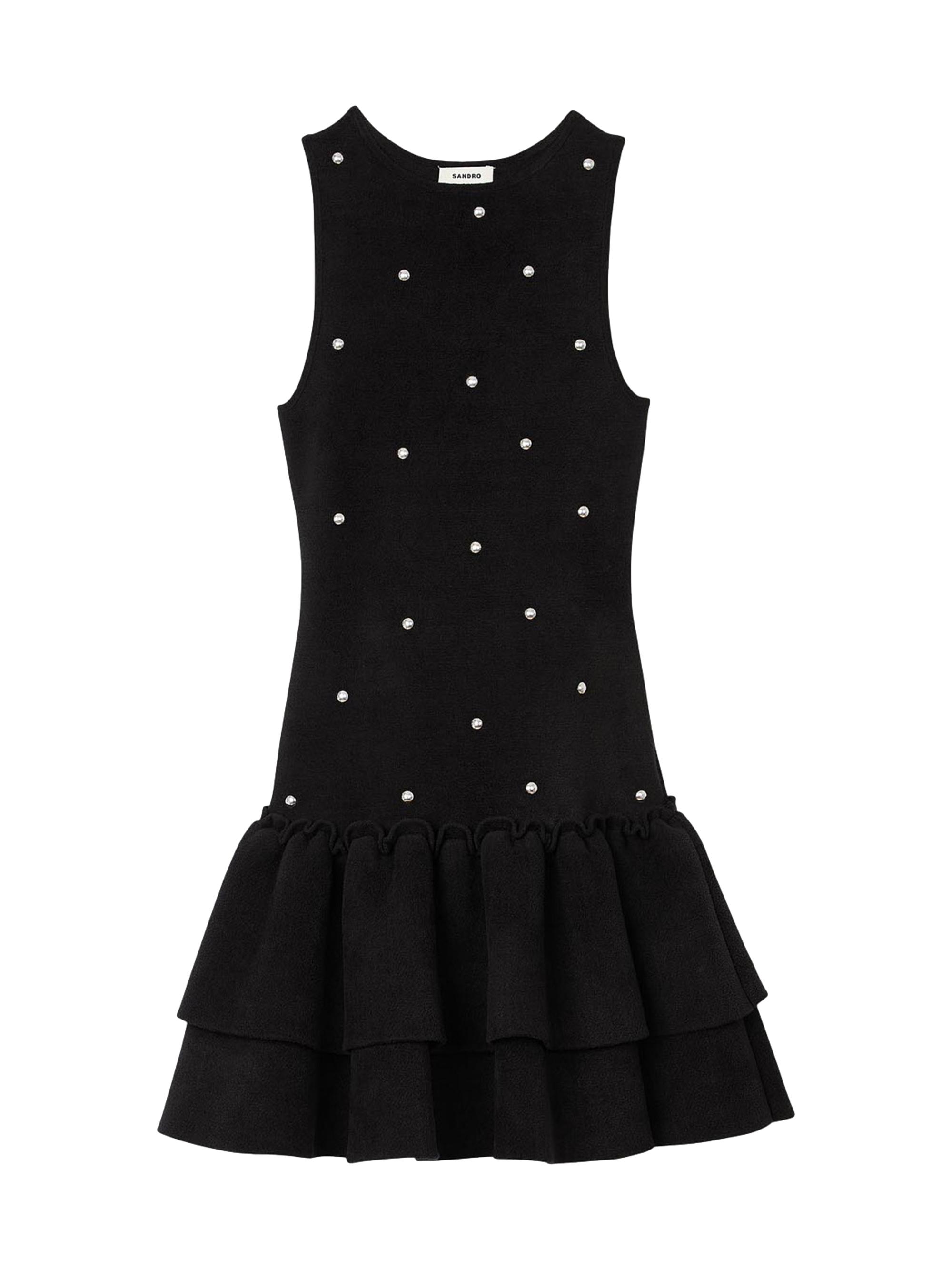 Sandro Women's Velvet Knit Dress - Black