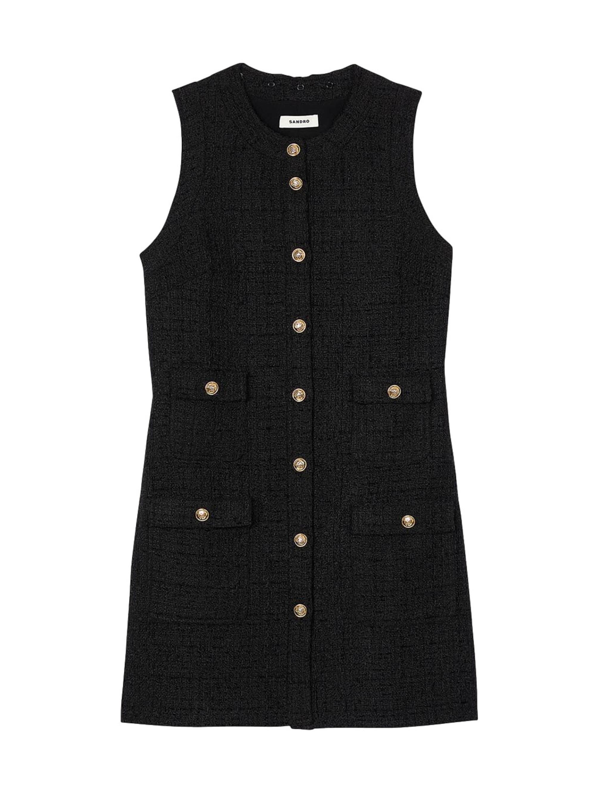 Sandro Women's Mini Tweed Dress - Black