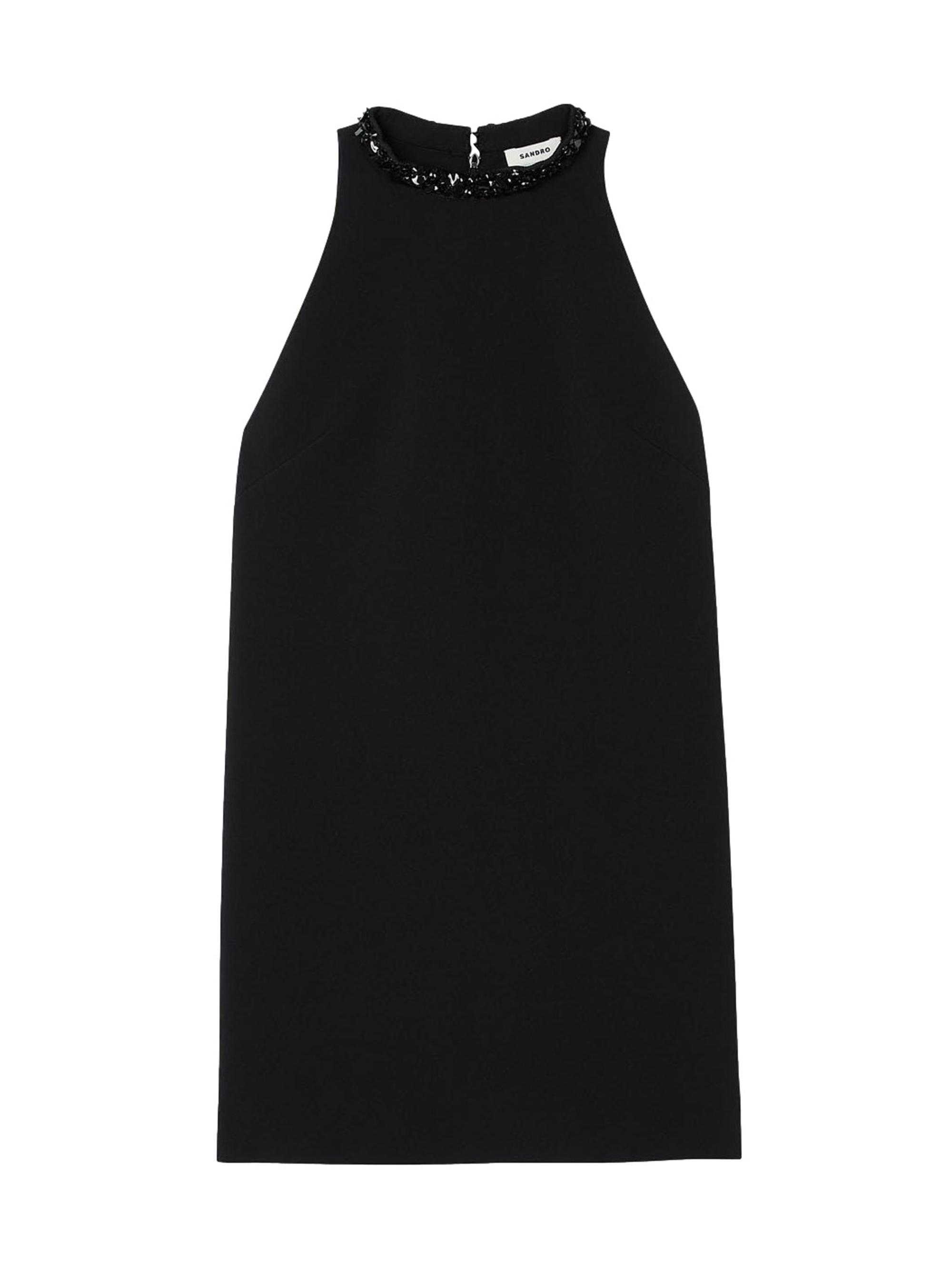 Sandro Women's Jewel Neck Dress - Black