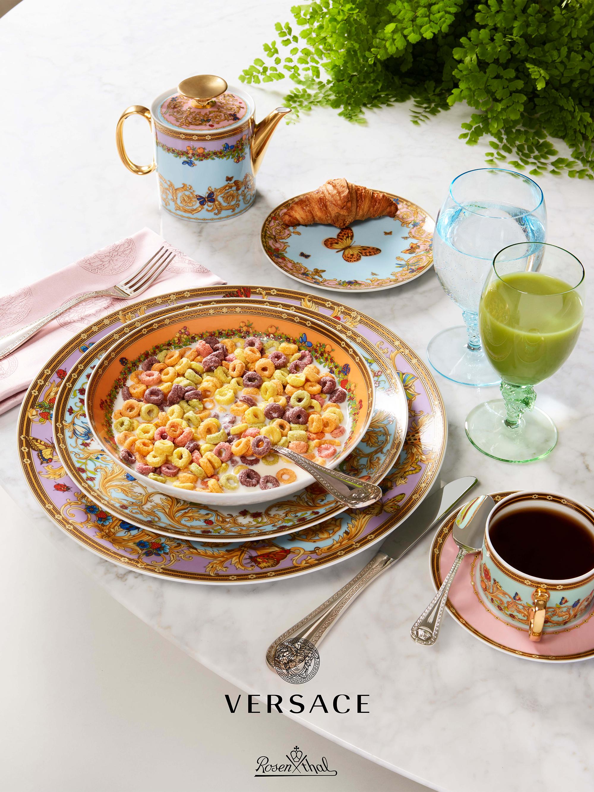 Versace Rosenthal Meets Versace Butterfly Garden Coupe Dinner