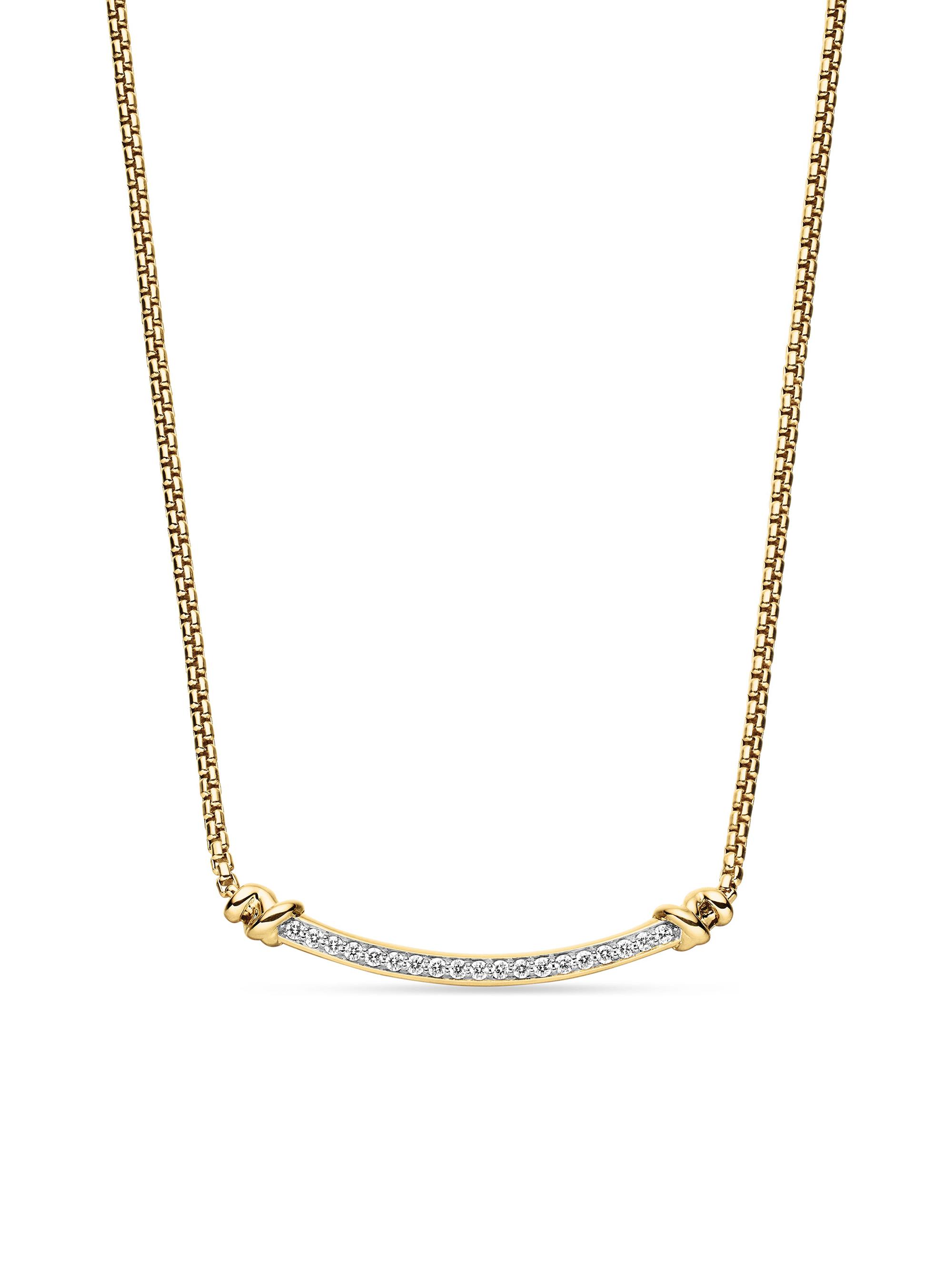 David Yurman Petite Helena Wrap Station Necklace in 18K Yellow