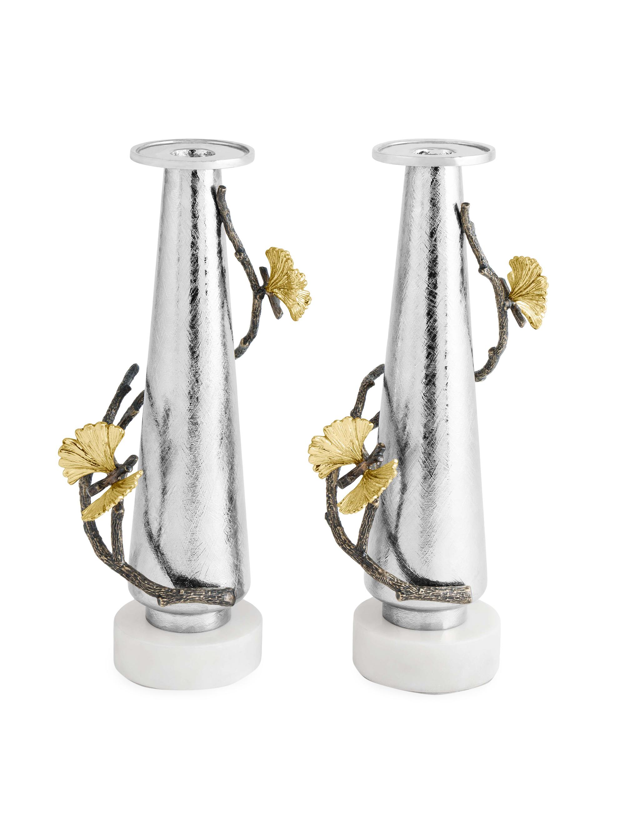 Michael Aram Butterfly Ginkgo 2-Piece Candleholder Set