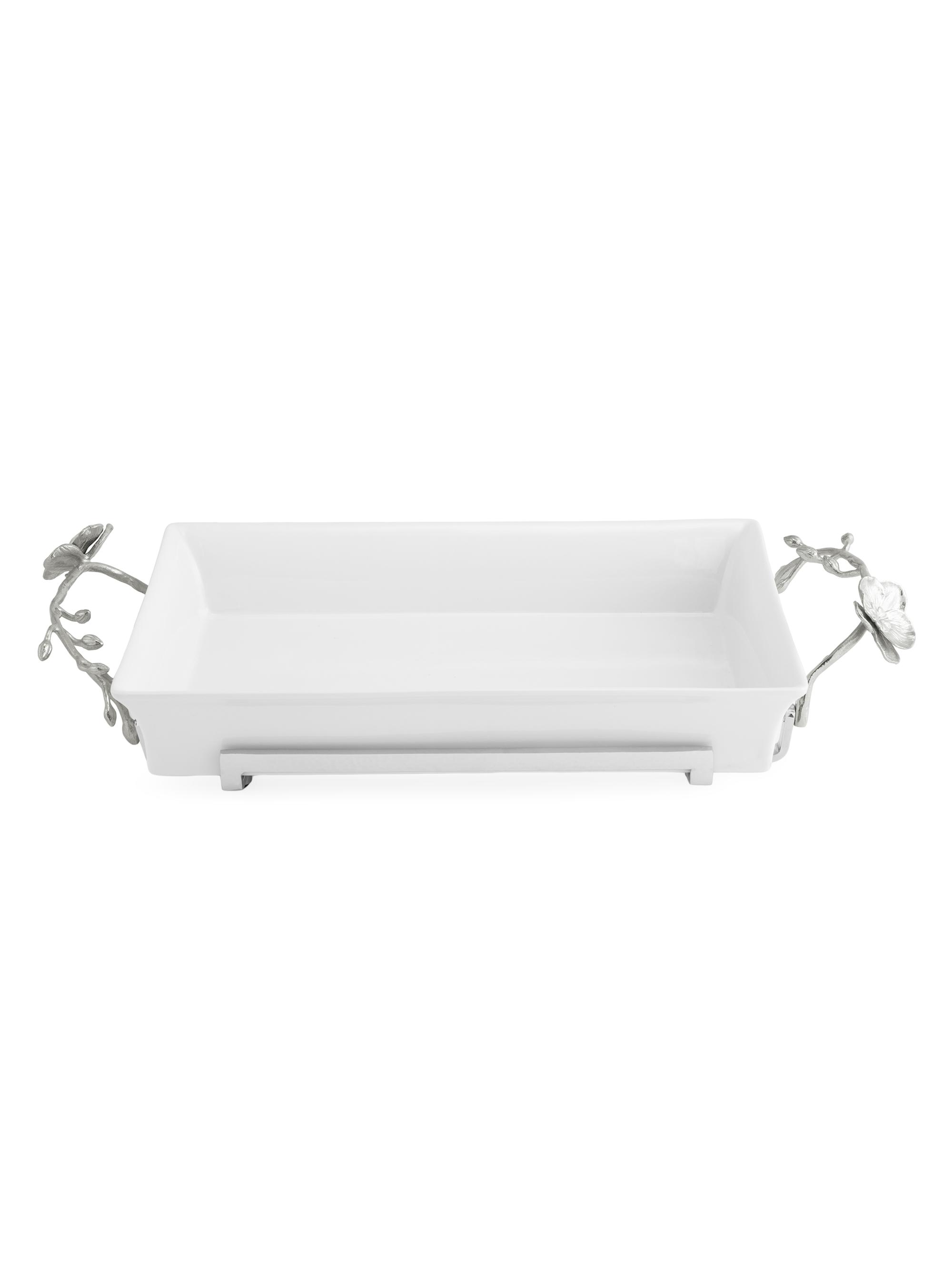 Michael Aram White Orchid 3-Quart Casserole Dish