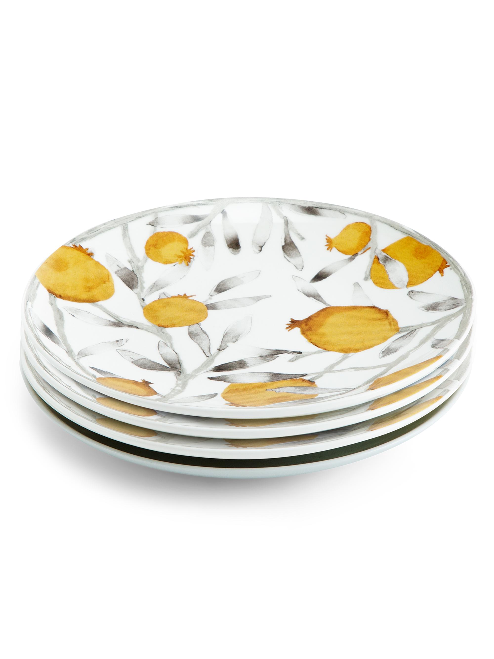 Michael Aram Pomegranate 4-Piece Tidbit Plate Set
