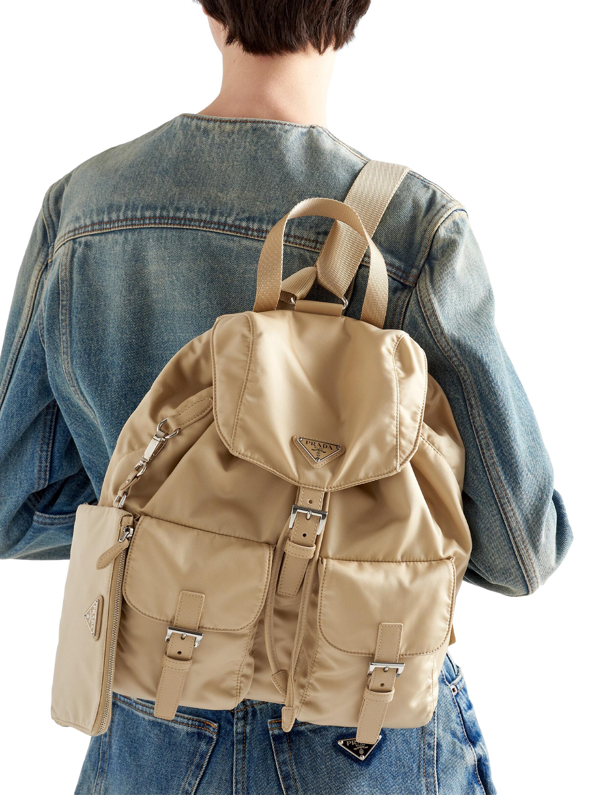 Prada Medium Re-Nylon Backpack with Pouch | Saks Fifth Avenue