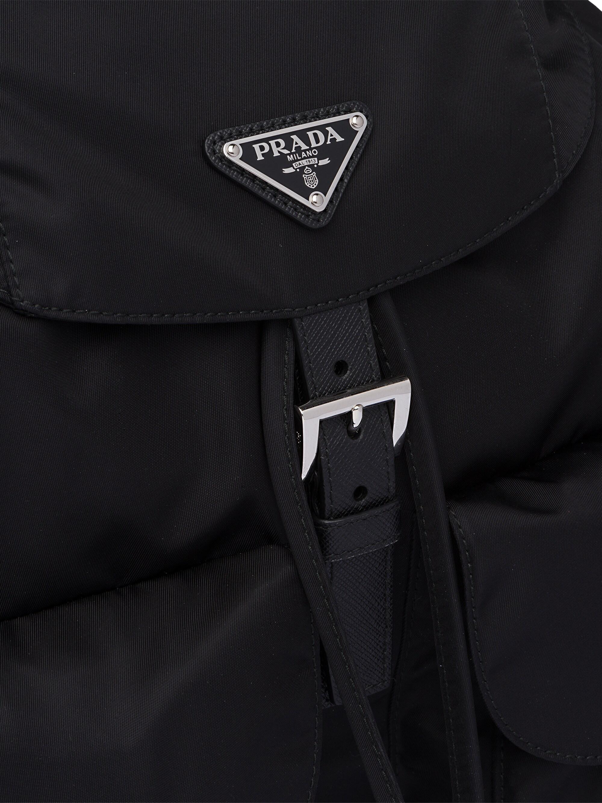 PRADAのブラック Re-Nylon バックパック Black Re-nylon Backpack | PRADA