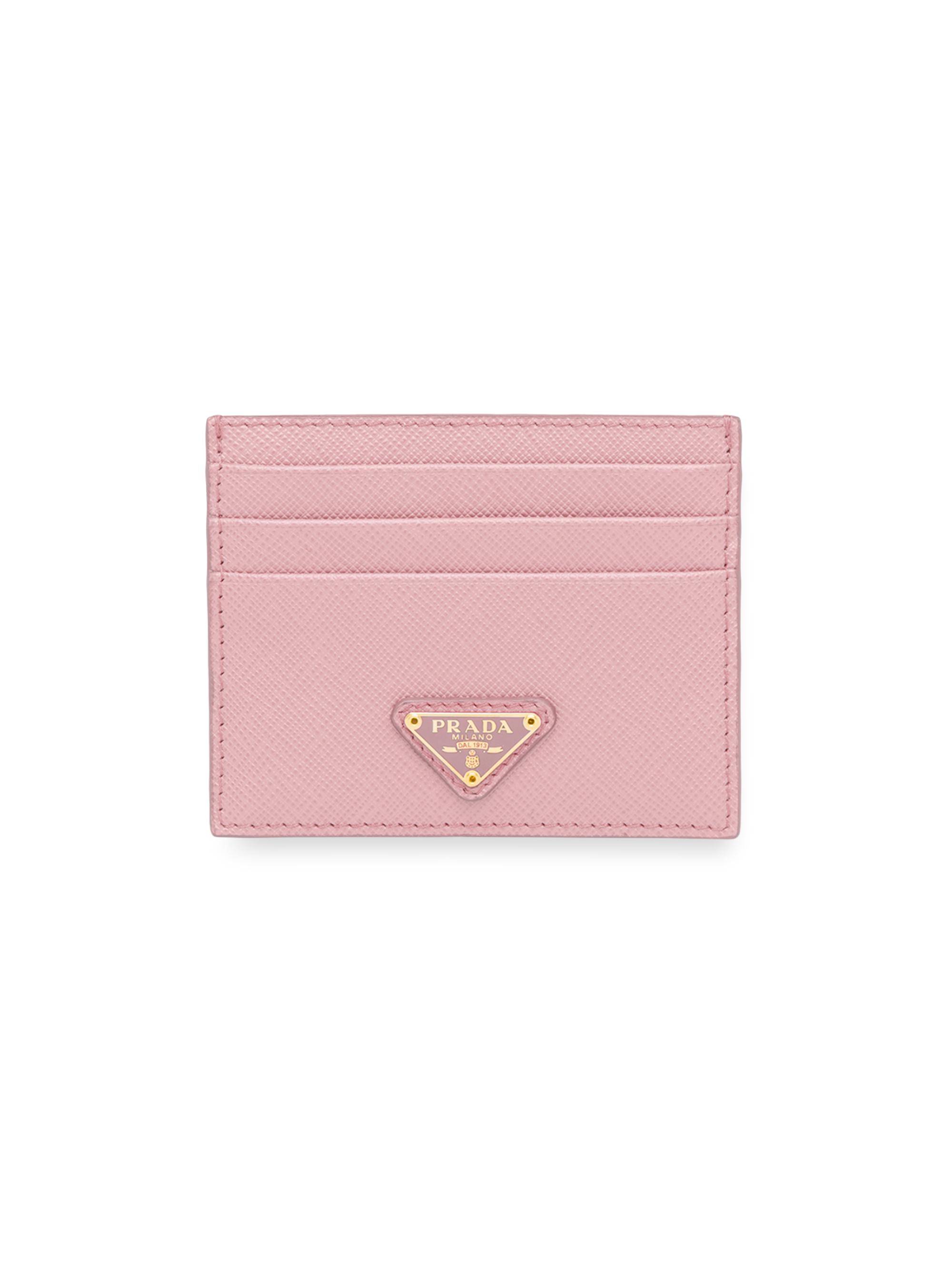 Prada Women's Saffiano Leather Card Holder - Light Pink