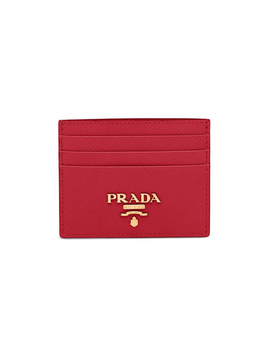 Prada Saffiano Leather Card Holder | Saks Fifth Avenue