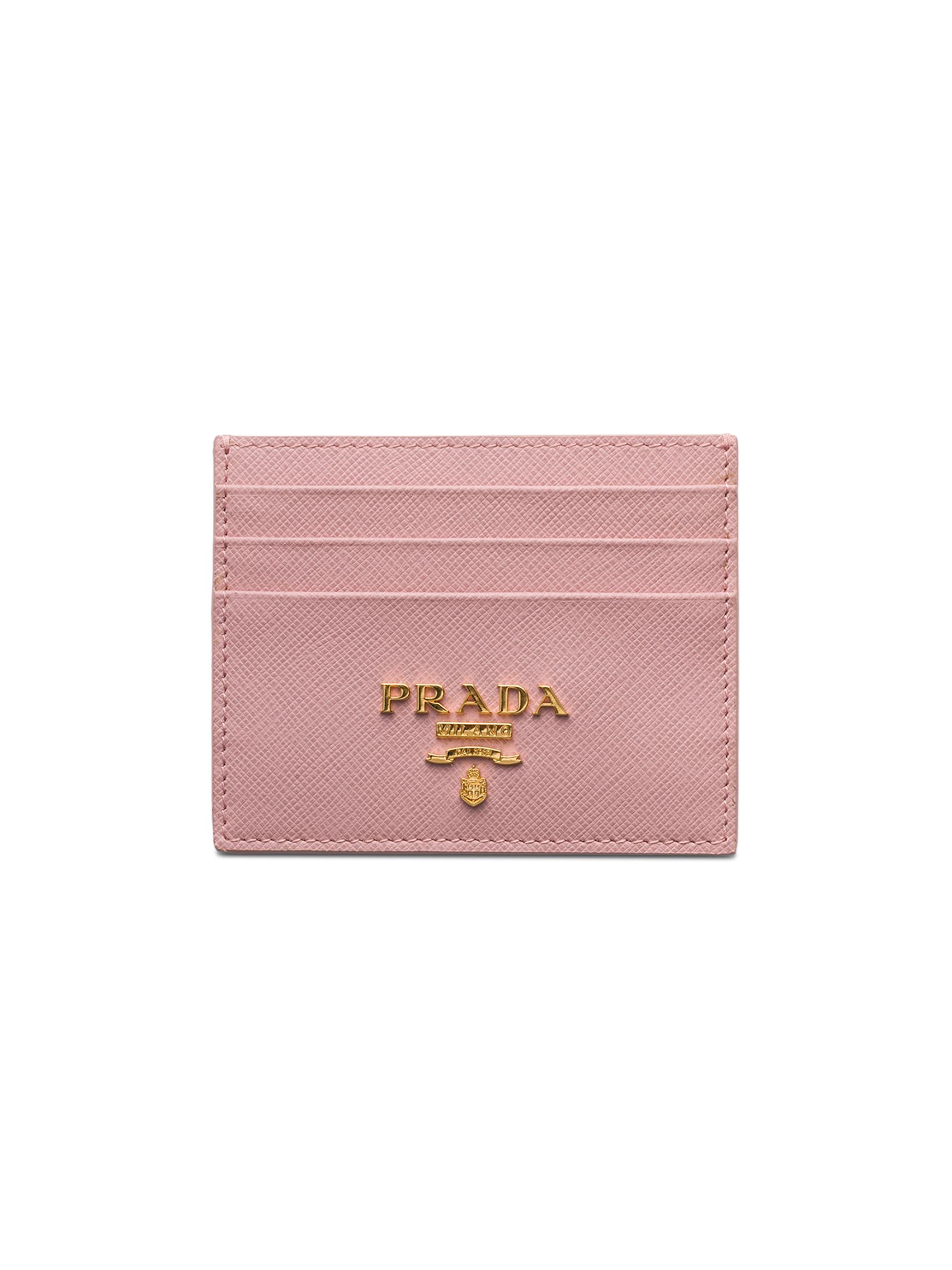 Prada Women's Saffiano Leather Card Holder - Light Pink