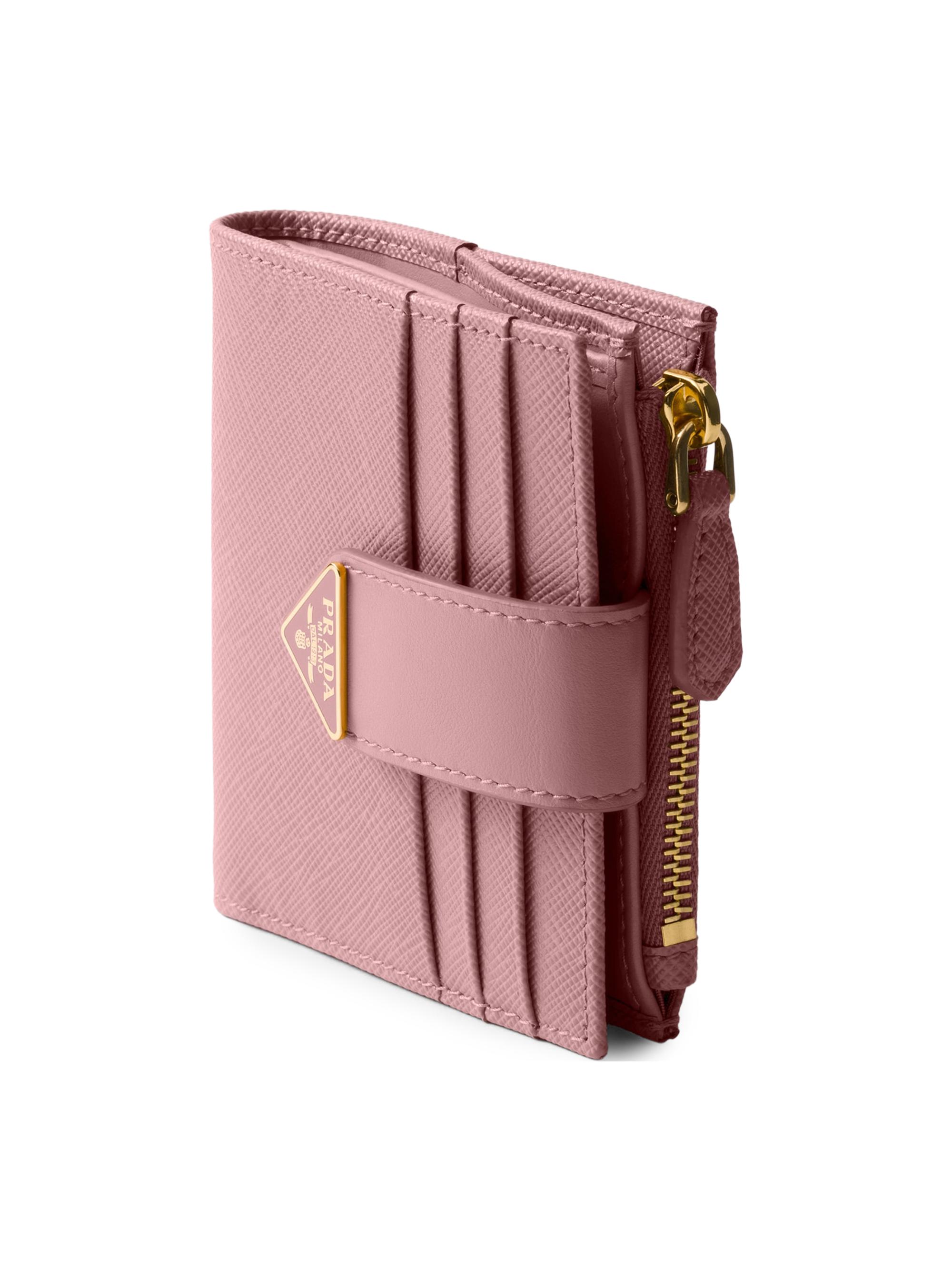 Prada Small Saffiano and Smooth Leather Wallet | Saks Fifth Avenue