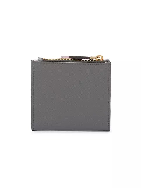 Louis Quatorze Plain Leather Folding Wallet Logo Folding Wallets