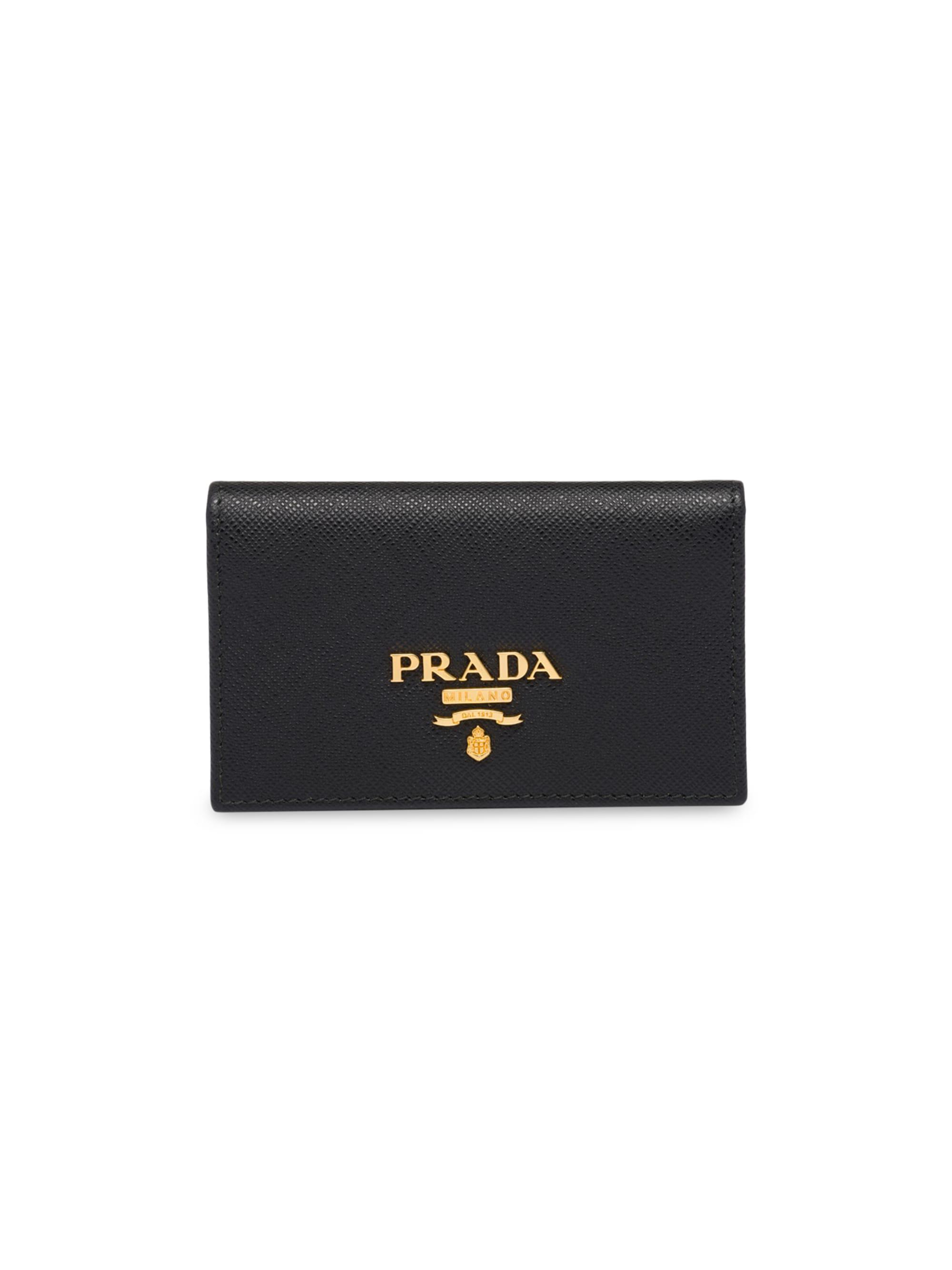 Prada Saffiano Keychain Card Case | Saks Fifth Avenue