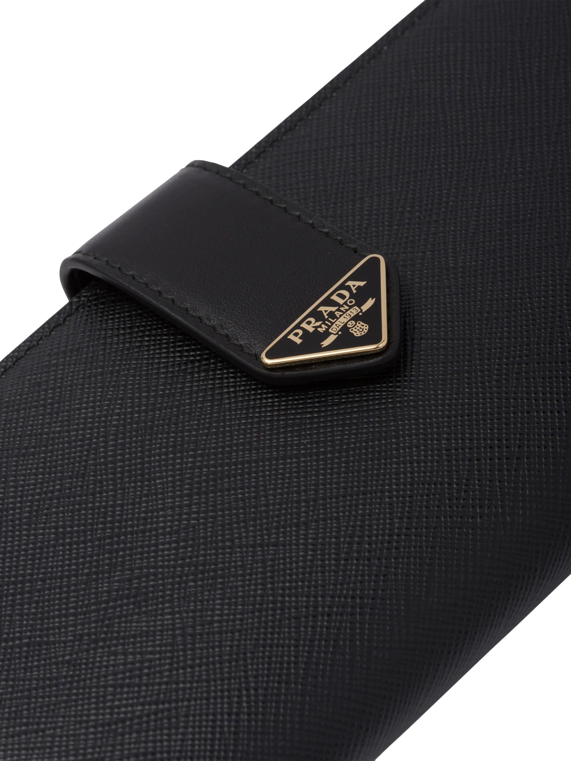 Prada Large Saffiano and Leather Wallet | Saks Fifth Avenue