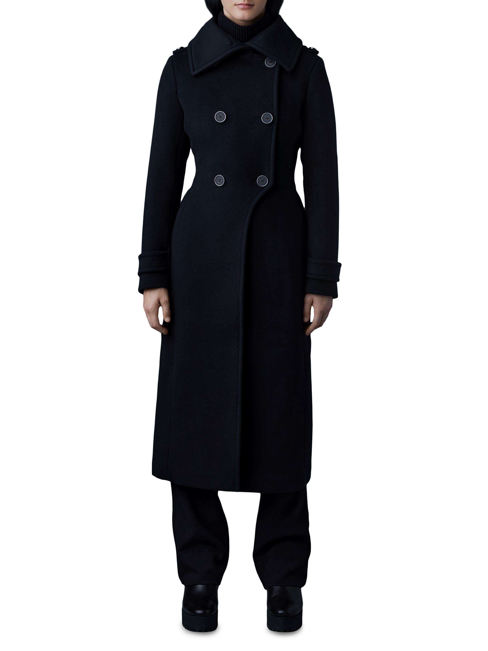 Mackage Elodie-Z Wool Peacoat | Saks Fifth Avenue