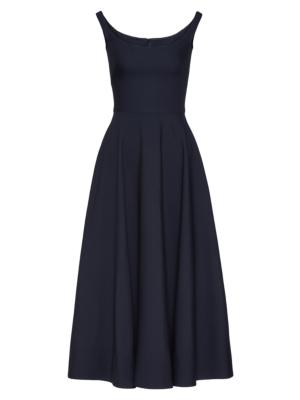 Valentino boxy fit sleeveless evening dress - PURPLE