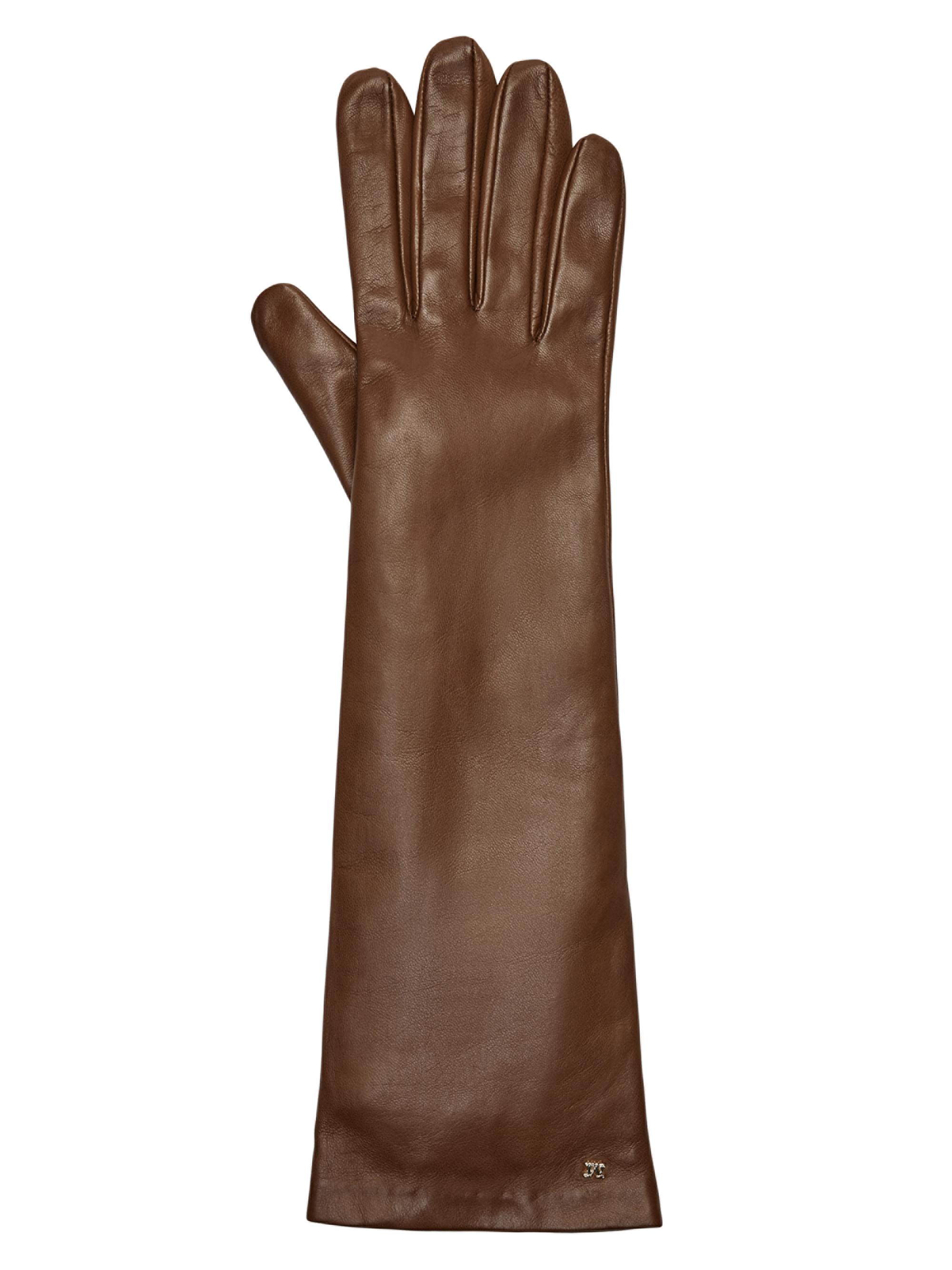 MaxMara ブラウンレザー ロンググローブ Max Mara Long Leather Gloves | Saks Fifth Avenue