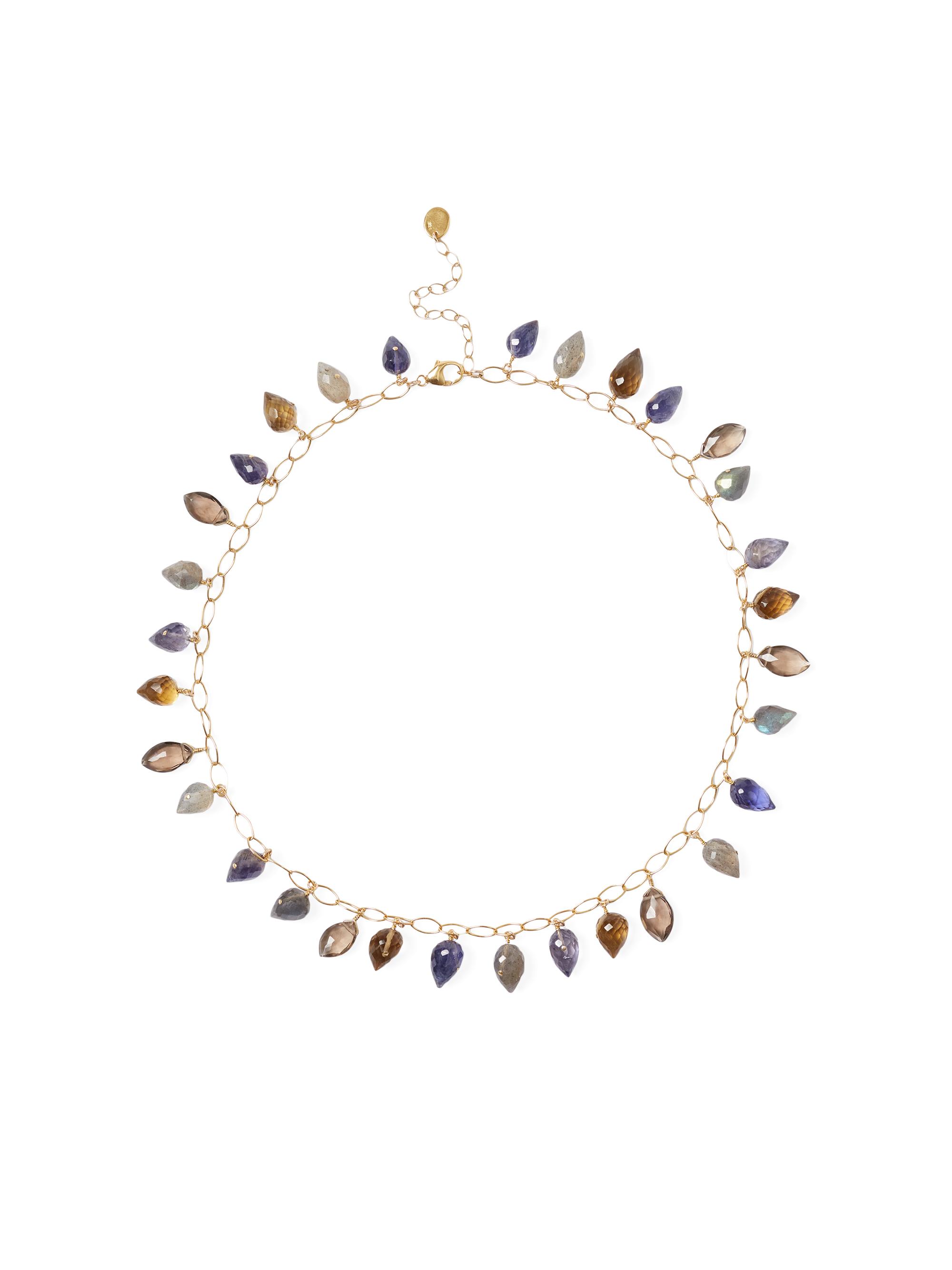 Chan Luu Women's 18K-Gold-Plated & Multi-Gemstone Necklace - Iolite Mix
